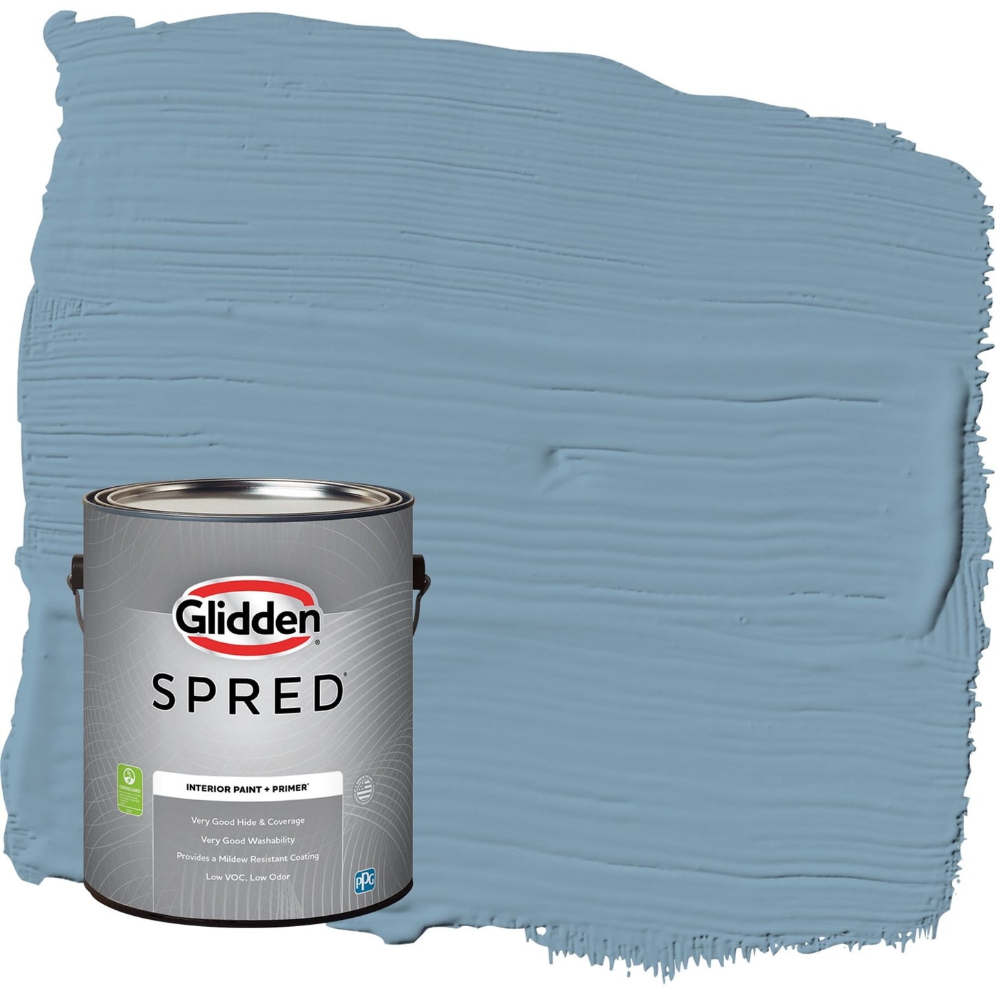 Glidden Spred Americana / Blue, Semi-Gloss Interior Paint with Primer, 1 Gallon