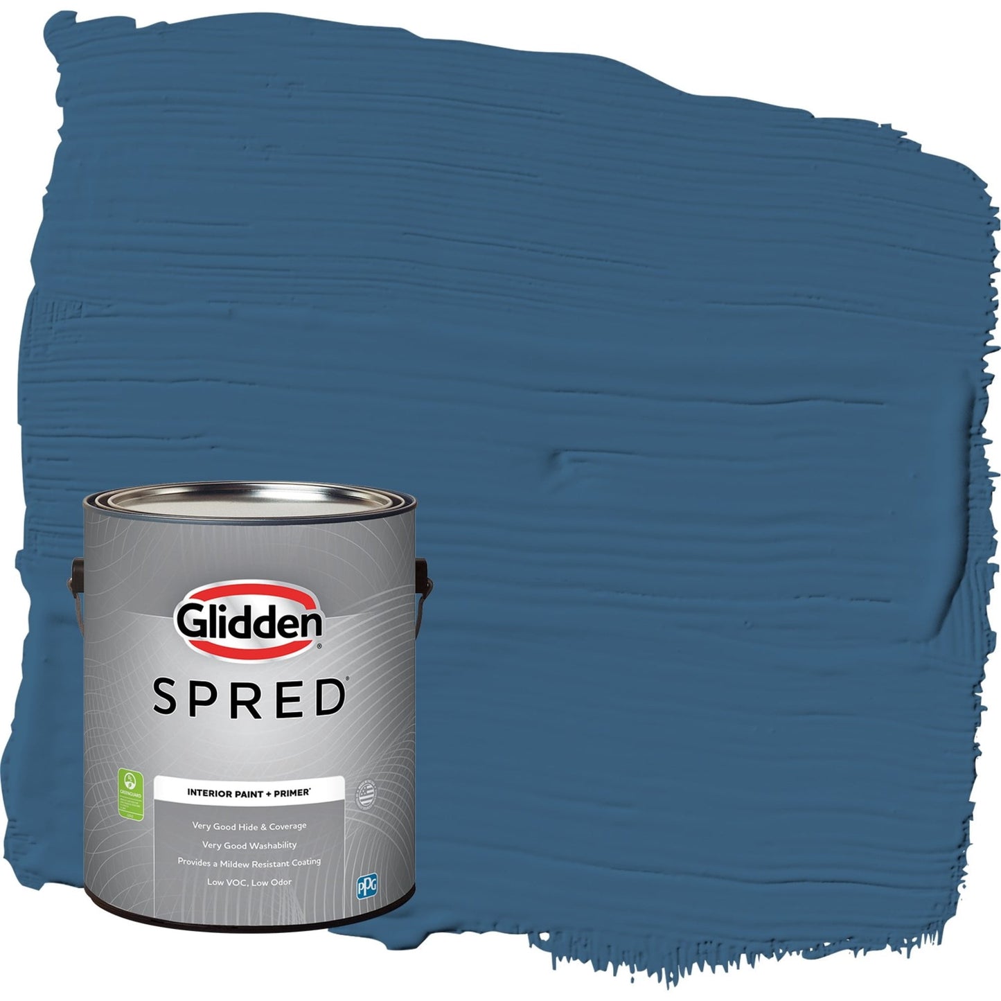 Glidden Spred Chinese Porcelain / Blue, Semi-Gloss Interior Paint with Primer, 1 Gallon