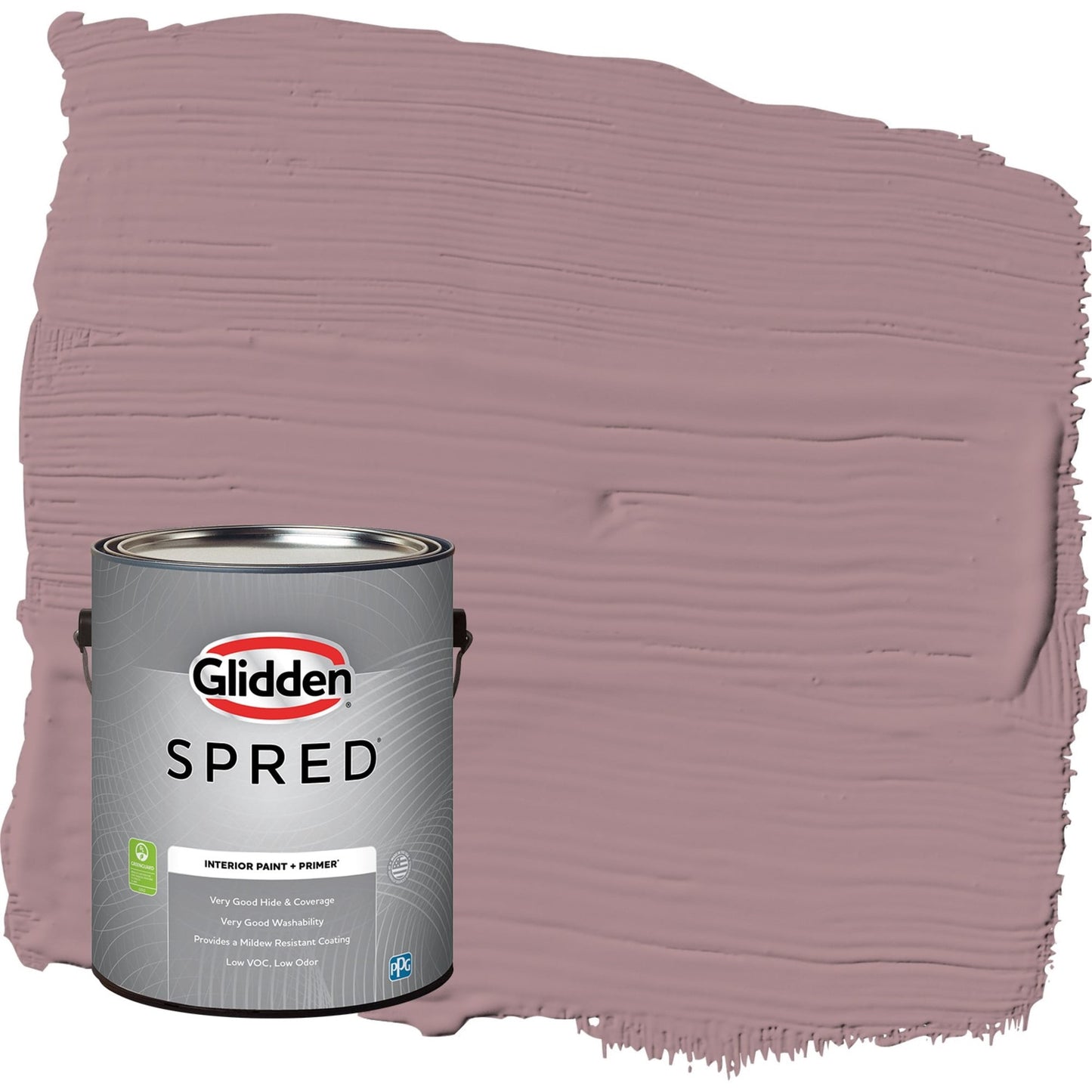 Glidden Spred Coffee Rose / Purple, Flat Interior Paint with Primer, 1 Gallon