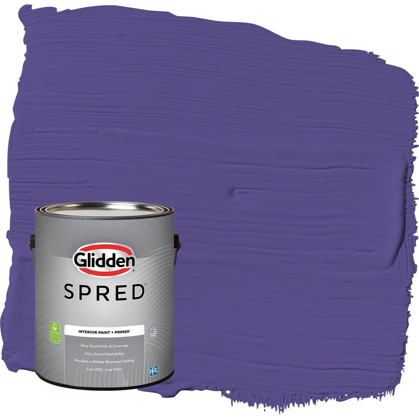 Glidden Spred Eggplant / Purple, Eggshell Interior Paint with Primer, 1 Gallon