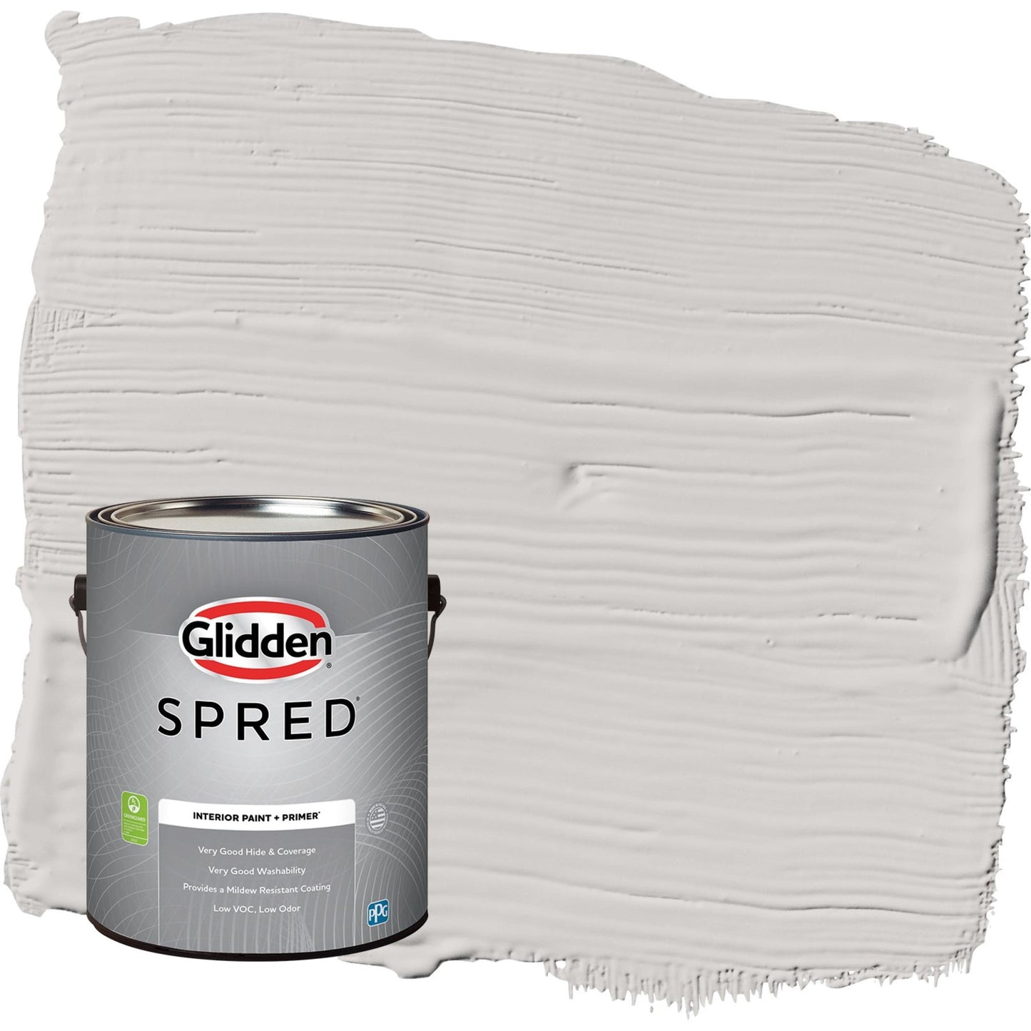 Glidden Spred Elusion / Grey, Flat Interior Paint with Primer, 1 Gallon