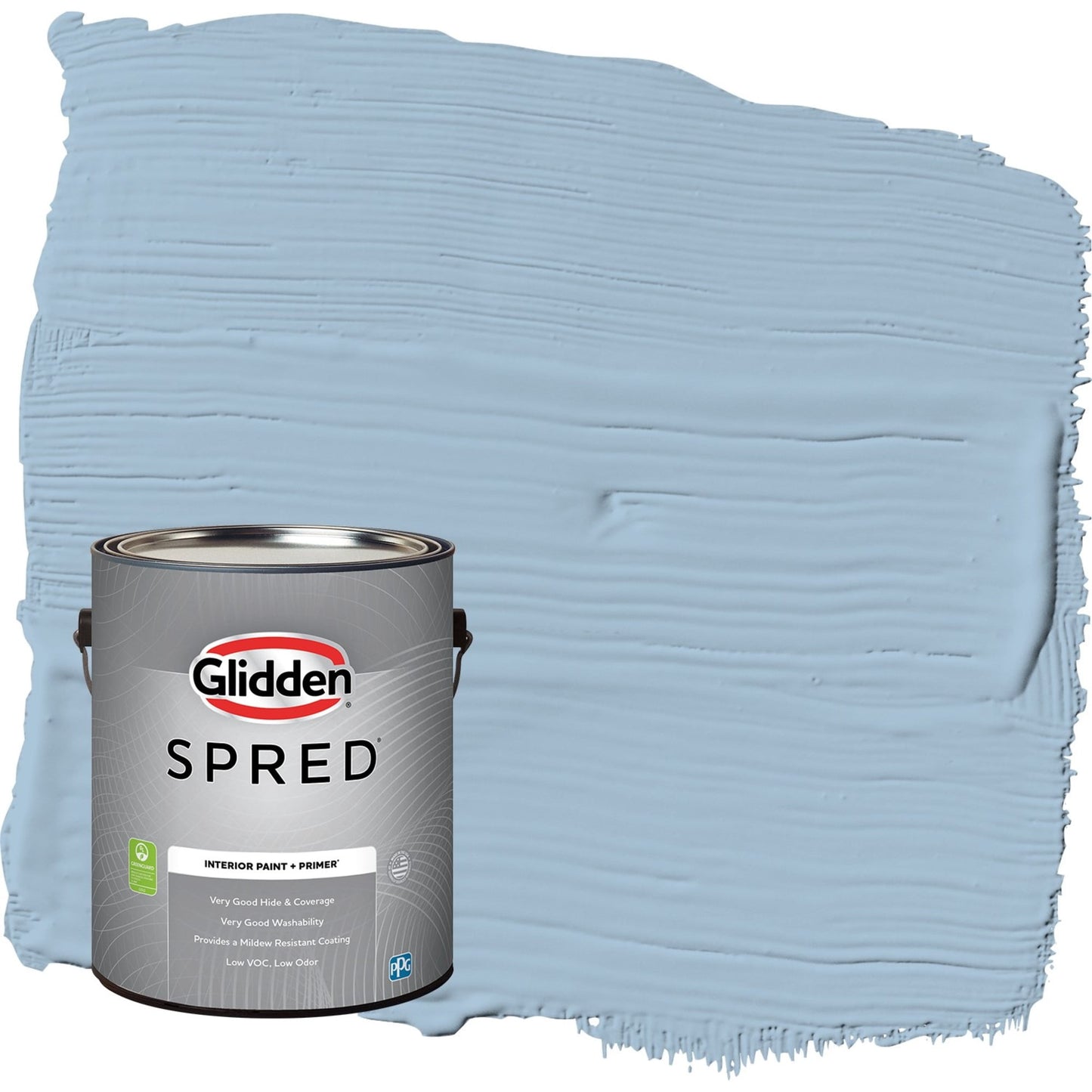 Glidden Spred Heavenly Blue / Blue, Eggshell Interior Paint with Primer, 1 Gallon