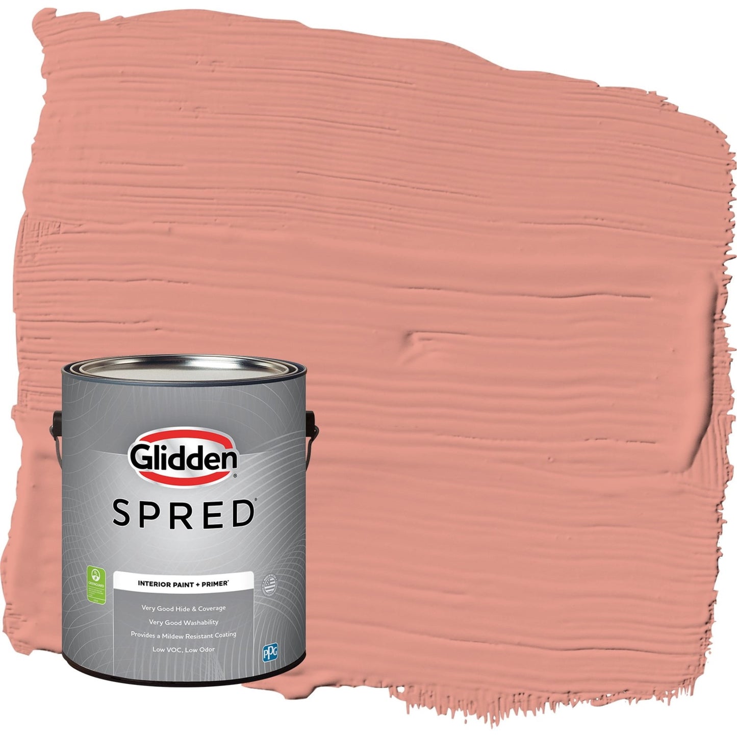 Glidden Spred Holland Tile / Red, Flat Interior Paint with Primer, 1 Gallon
