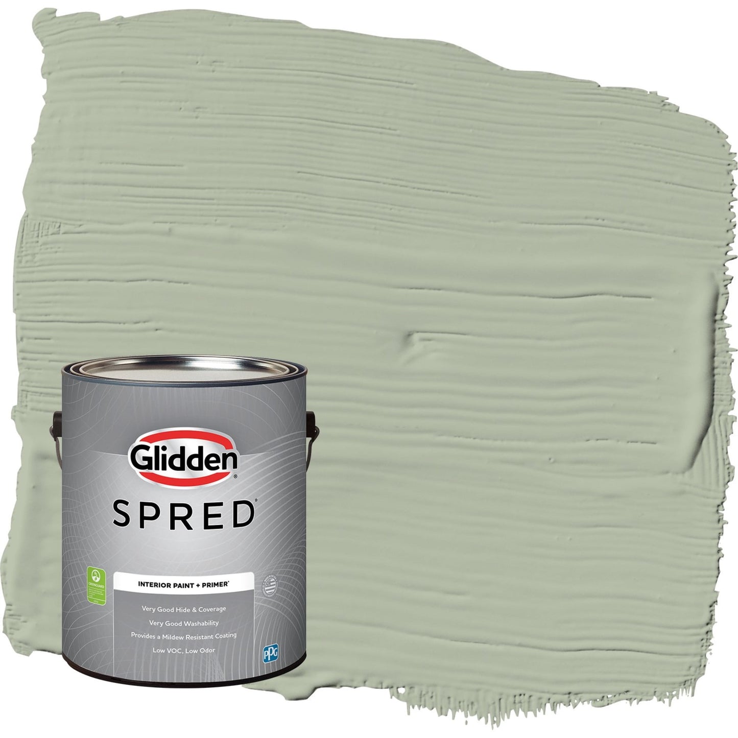 Glidden Spred Light Sage / Green, Eggshell Interior Paint with Primer, 1 Gallon