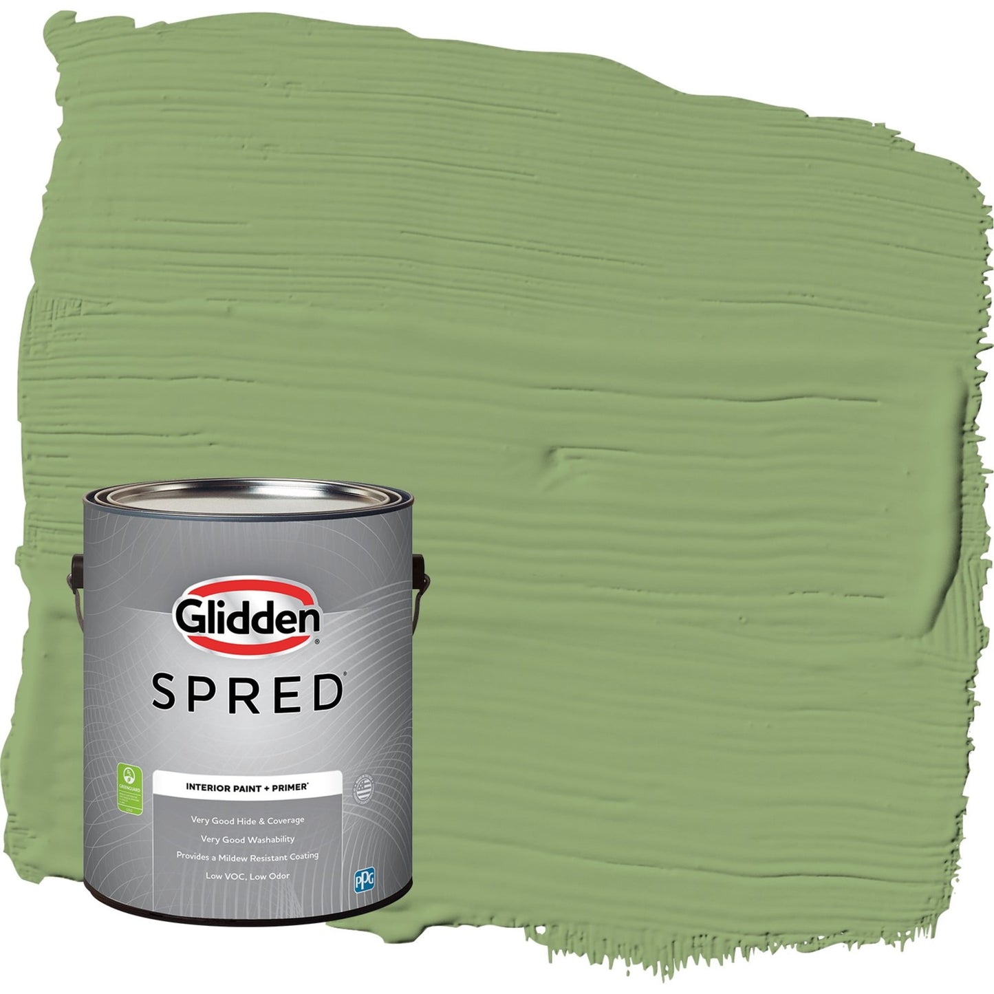 Glidden Spred Luscious Lime / Green, Flat Interior Paint with Primer, 1 Gallon
