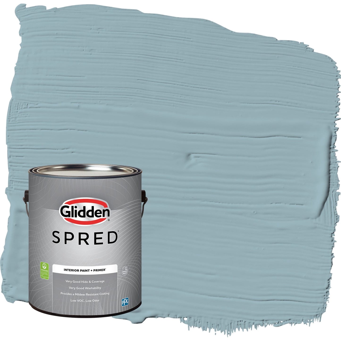 Glidden Spred Mountain Stream / Blue, Flat Interior Paint with Primer, 1 Gallon