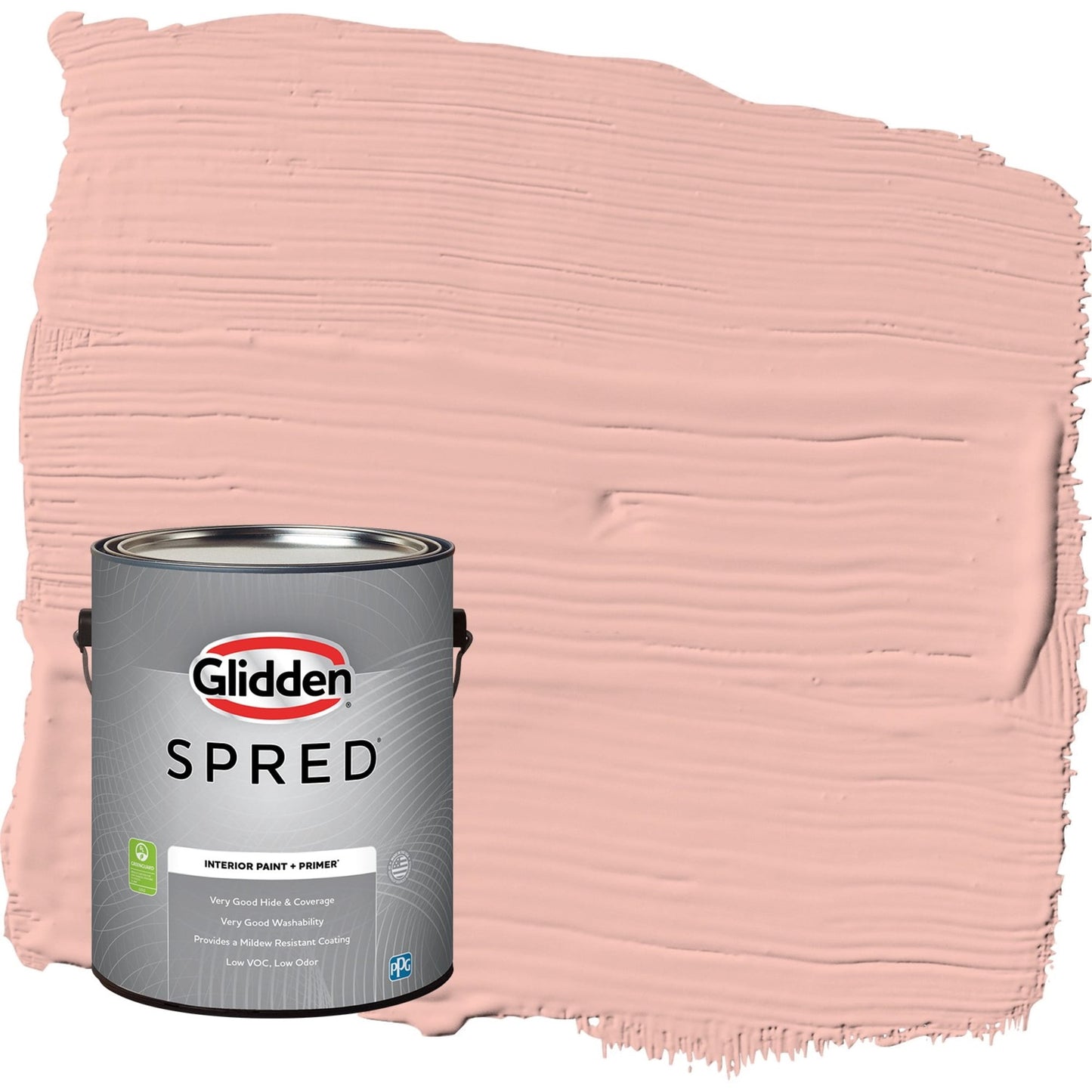 Glidden Spred Peach Beige / Red, Semi-Gloss Interior Paint with Primer, 1 Gallon