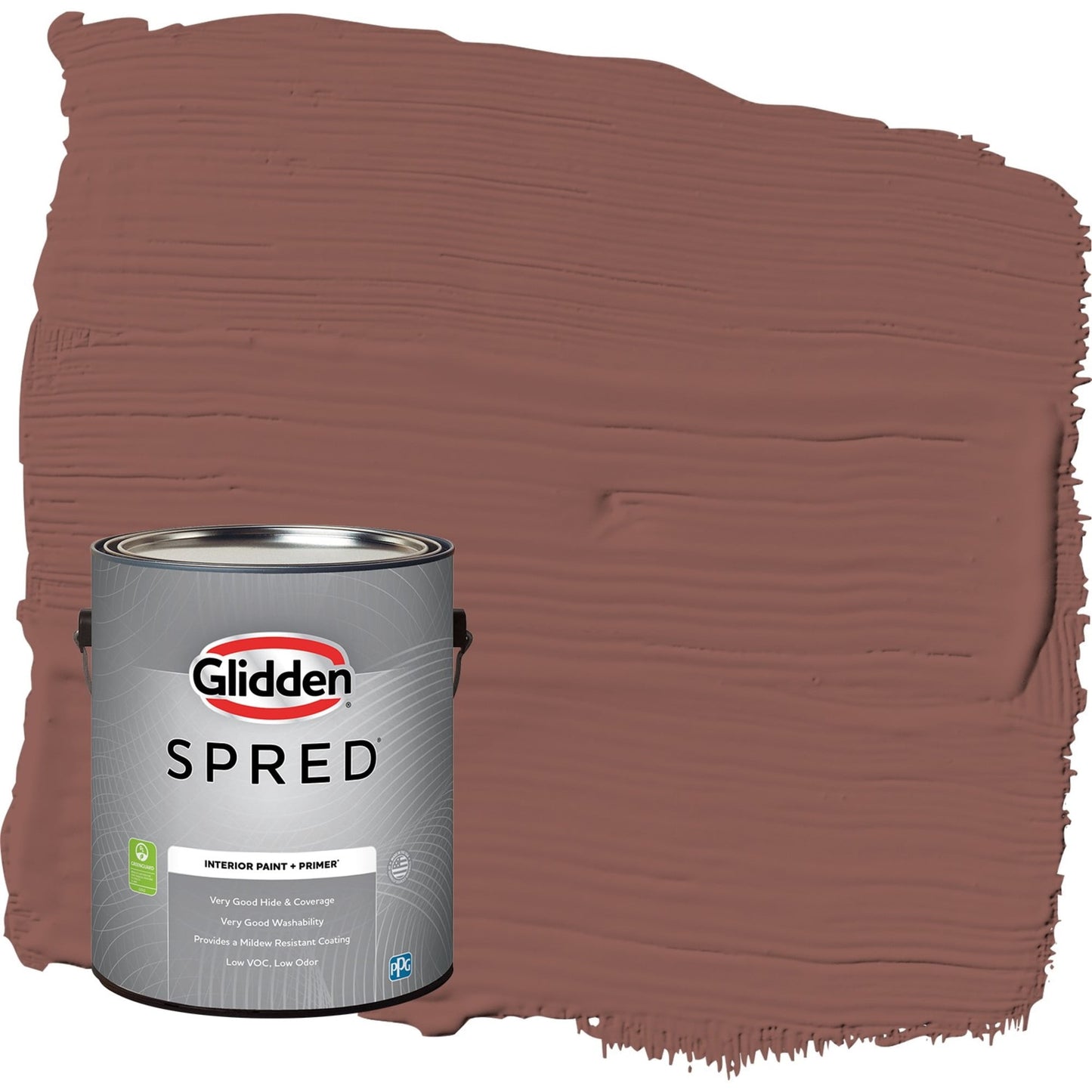 Glidden Spred Raspberry Truffle / Red, Flat Interior Paint with Primer, 1 Gallon