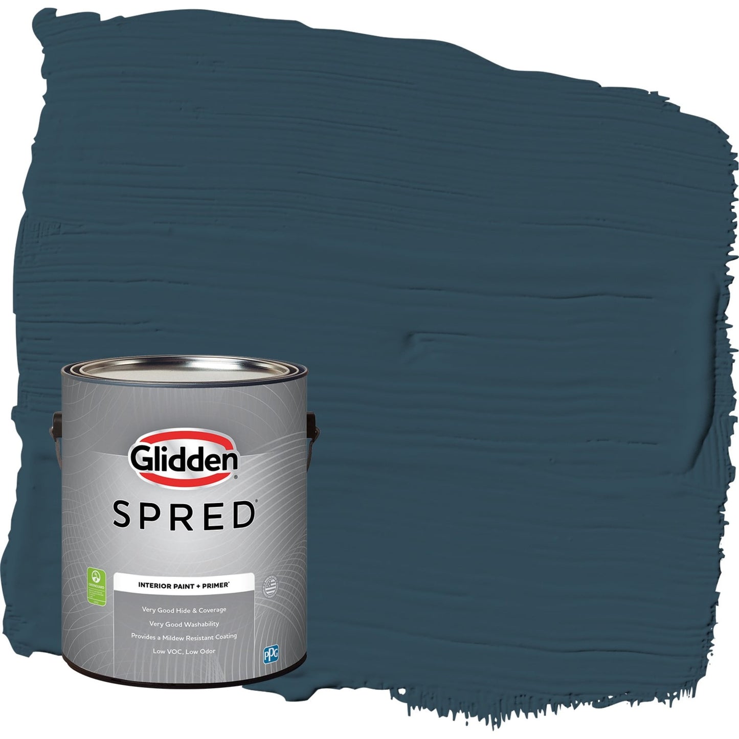 Glidden Spred Sailor's Coat / Blue, Eggshell Interior Paint with Primer, 1 Gallon