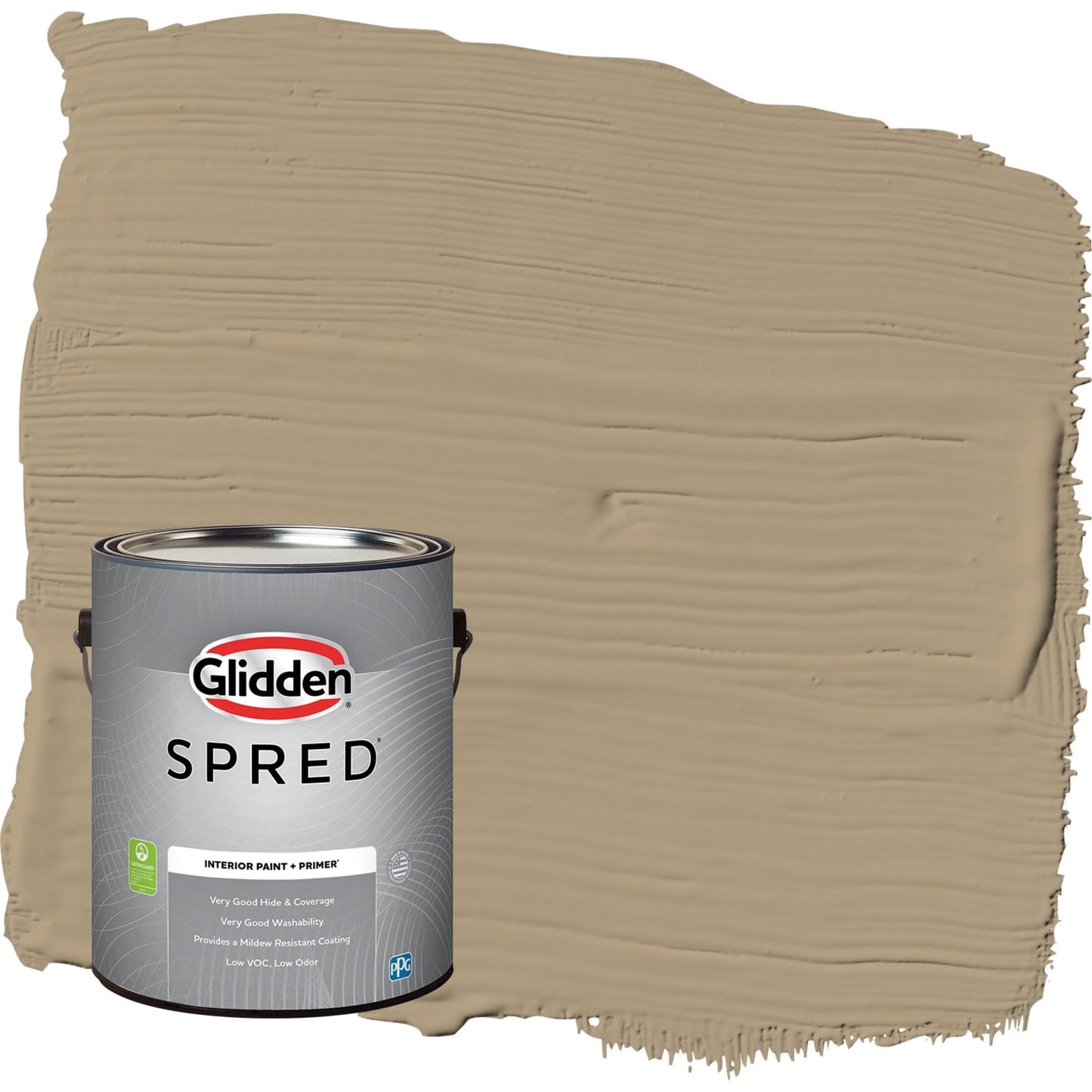 Glidden Spred Stony Creek / Beige, Eggshell Interior Paint with Primer, 1 Gallon