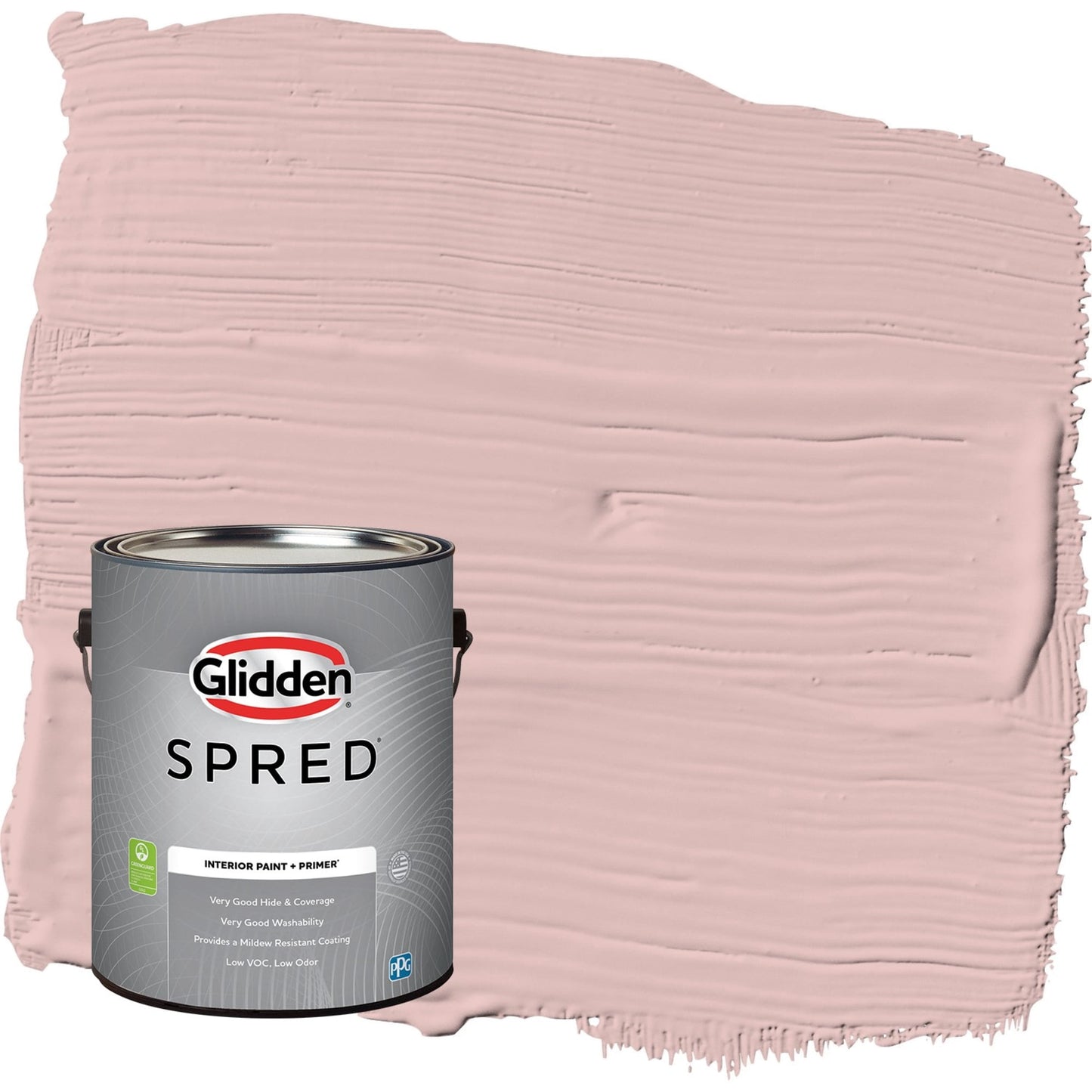 Glidden Spred Strawflower / Pink, Eggshell Interior Paint with Primer, 1 Gallon