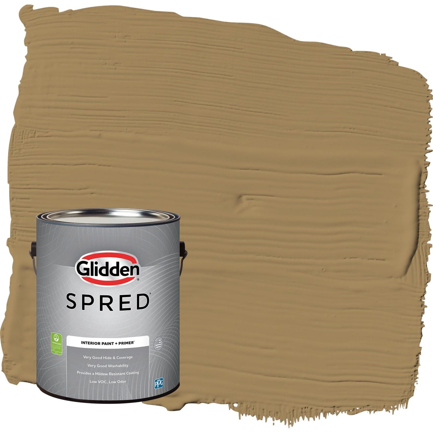 Glidden Spred Timber Beam / Brown, Flat Interior Paint with Primer, 1 Gallon