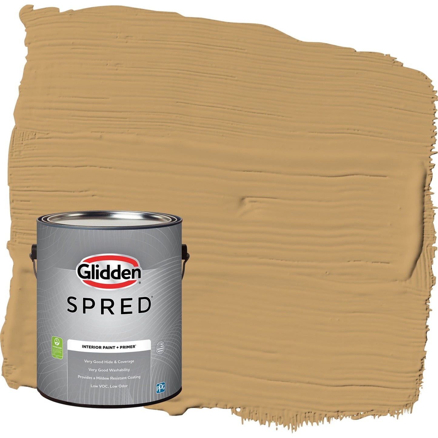 Glidden Spred Welcome Home / Yellow, Semi-Gloss Interior Paint with Primer, 1 Gallon