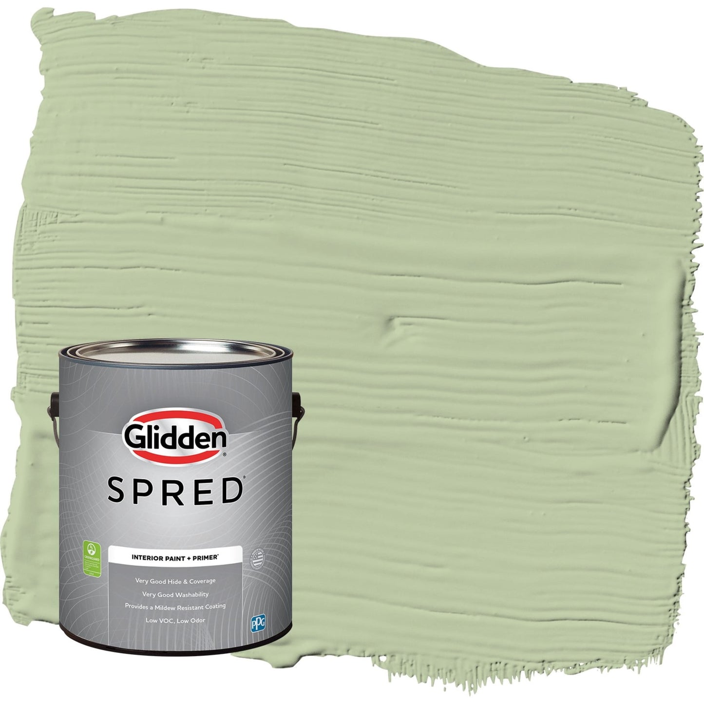 Glidden Spred Quaking Grass / Green, Flat Interior Paint with Primer, 1 Gallon
