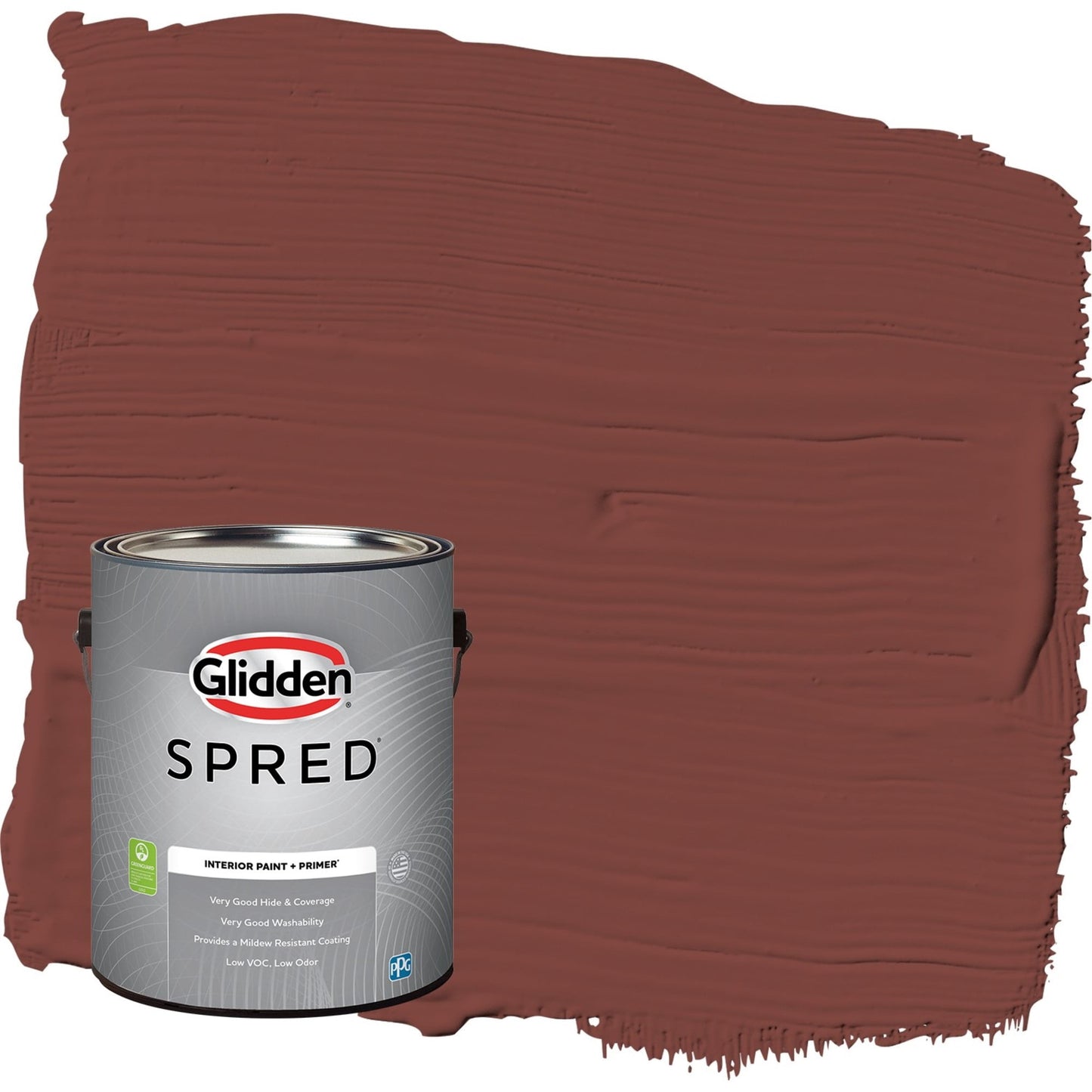 Glidden Spred Sweet Spiceberry / Red, Flat Interior Paint with Primer, 1 Gallon
