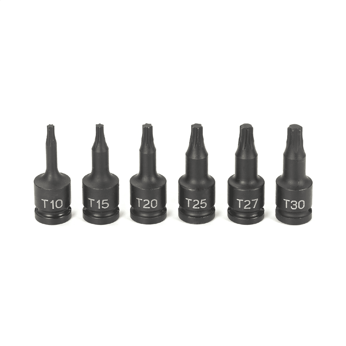 Grey Pneumatic 1/4" Drive 6 Pc Internal Torx Impact Driver Set
