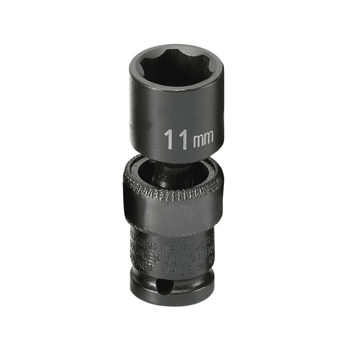 Grey Pneumatic 1/4" Surface Drive x 11mm Standard Universal Socket