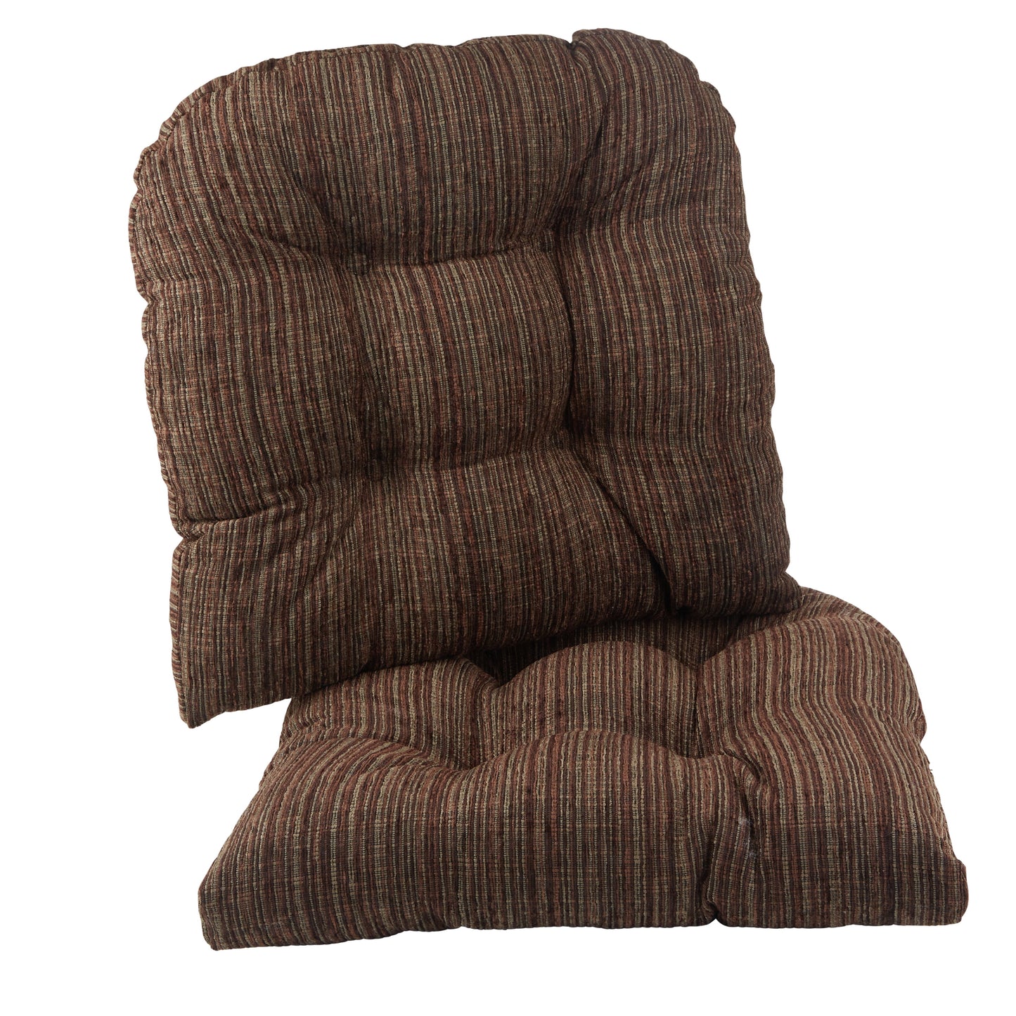 Gripper Non-Slip 17" x 17" Polar Chenille Tufted Universal Chair Cushions, Set of 2