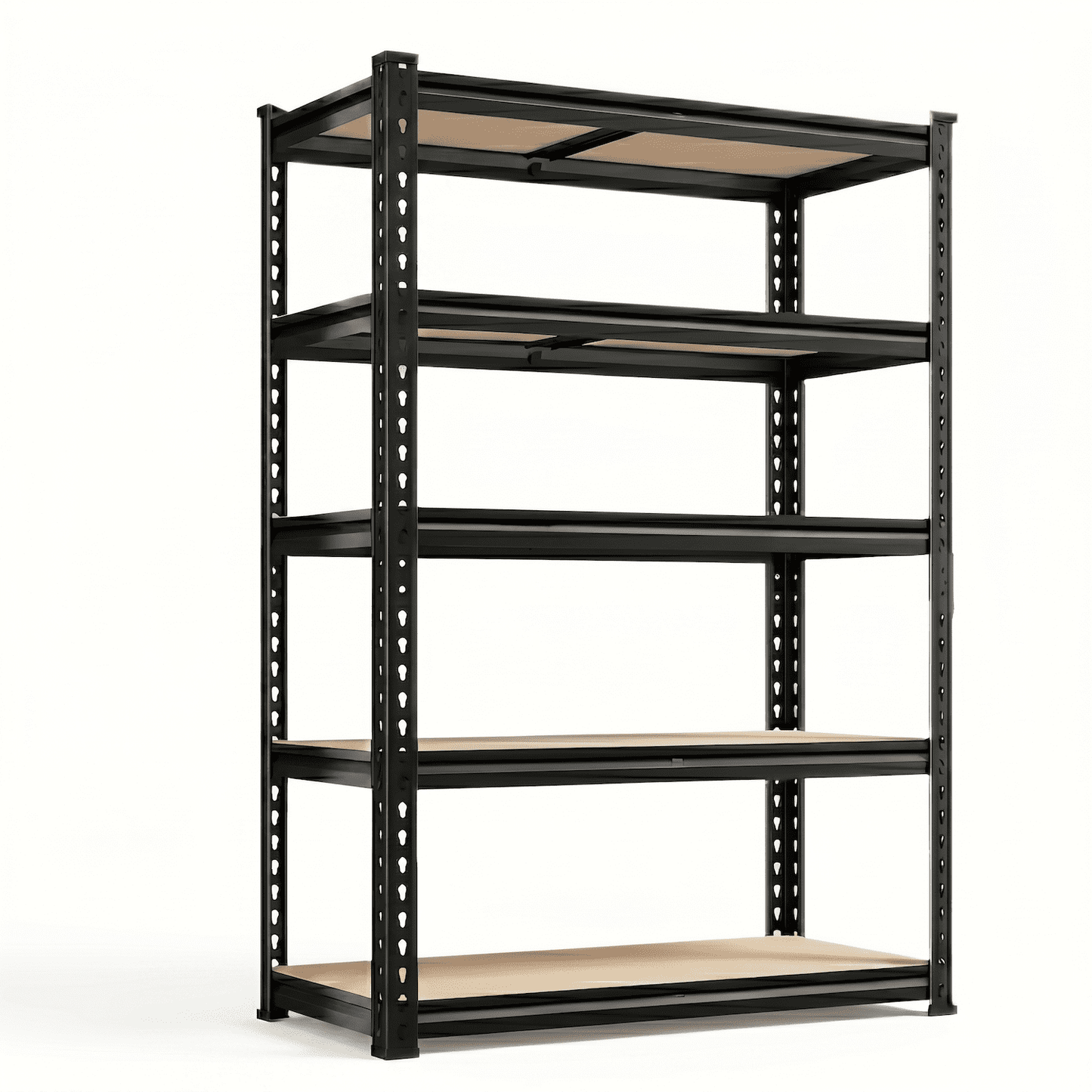 Xiweot Heavy Duty Garage Shelves, 5-Tier Metal Storage Shelves with Adjustable Steel Rack, 60"H Freestanding Storage Rack 2000 LBS Industrial Shelving Unit for Basement, Warehouse, Workshop, Pantry