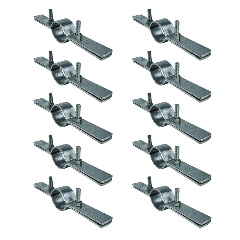 Highcraft 1-1/2 in. Riser Clamp in Galvanized Steel (10-Pack)
