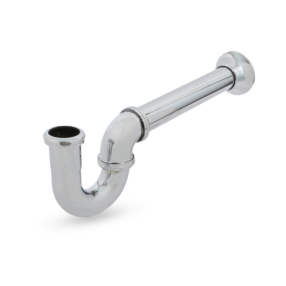Highcraft 28181 Utility/ Milwaukee P-Trap for Tubular Drain Applications, 1-1/2 in., 17GA Brass, Chrome Plated