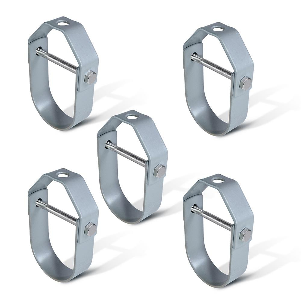 Highcraft 8 in. Clevis Hanger for Vertical Pipe Support in Standard Epoxy Coated Steel (5-Pack)