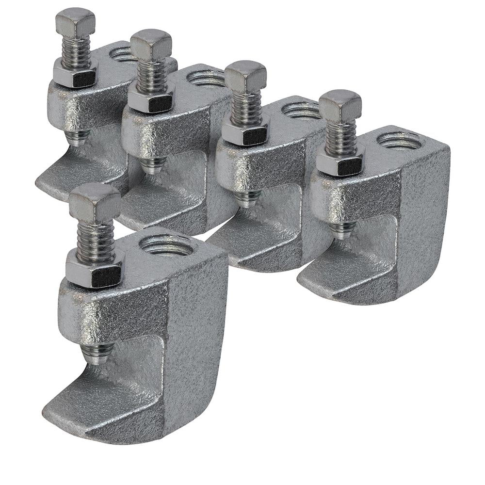 Highcraft Junior Beam Clamp for 3/4 in. Threaded Rod in Electro Galvanized Steel (5-Pack)