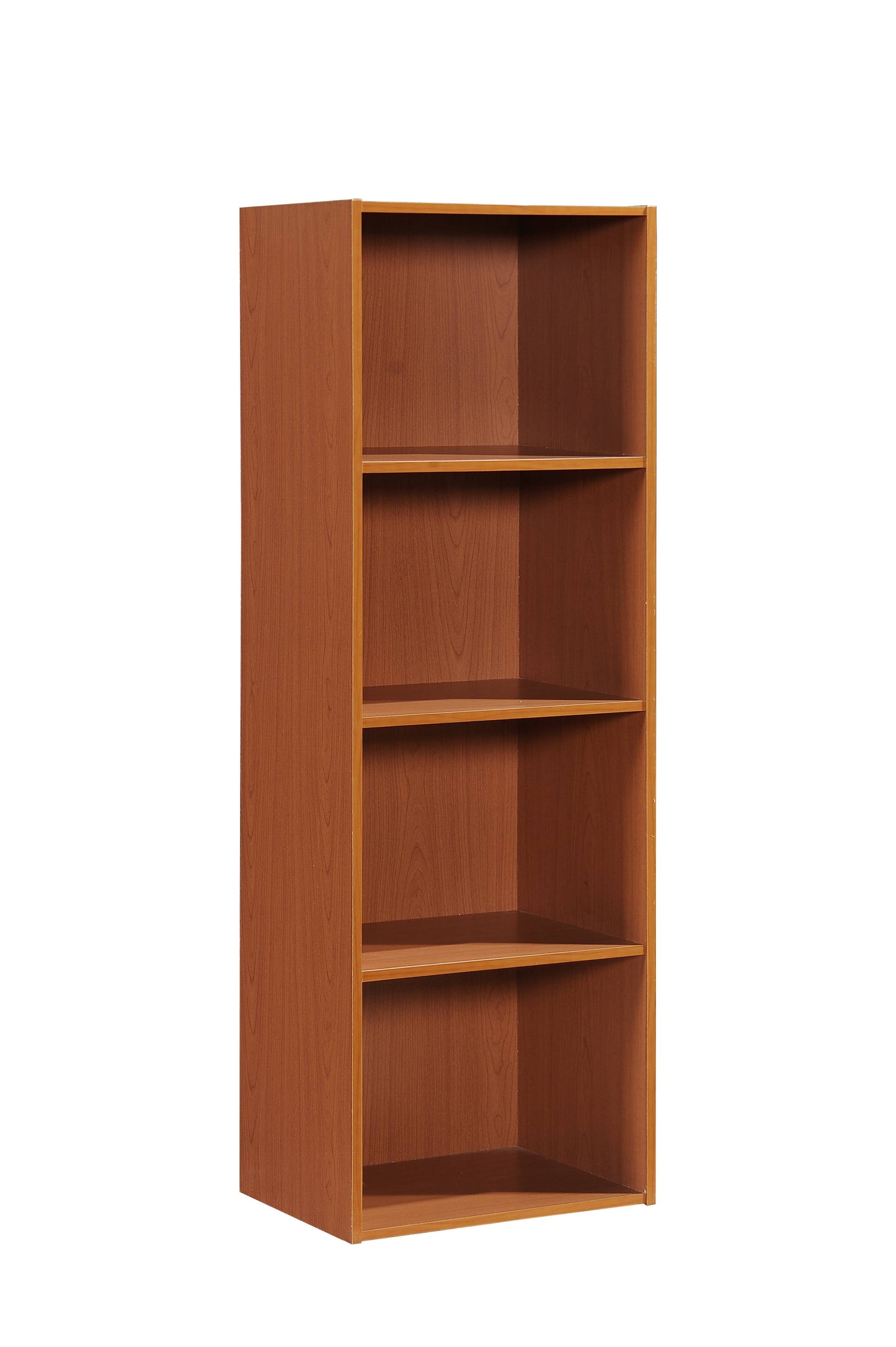Hodedah EstanterÃa de Almacenamiento de Madera de 4 Estantes para Organización de Oficina en Casa, Negro