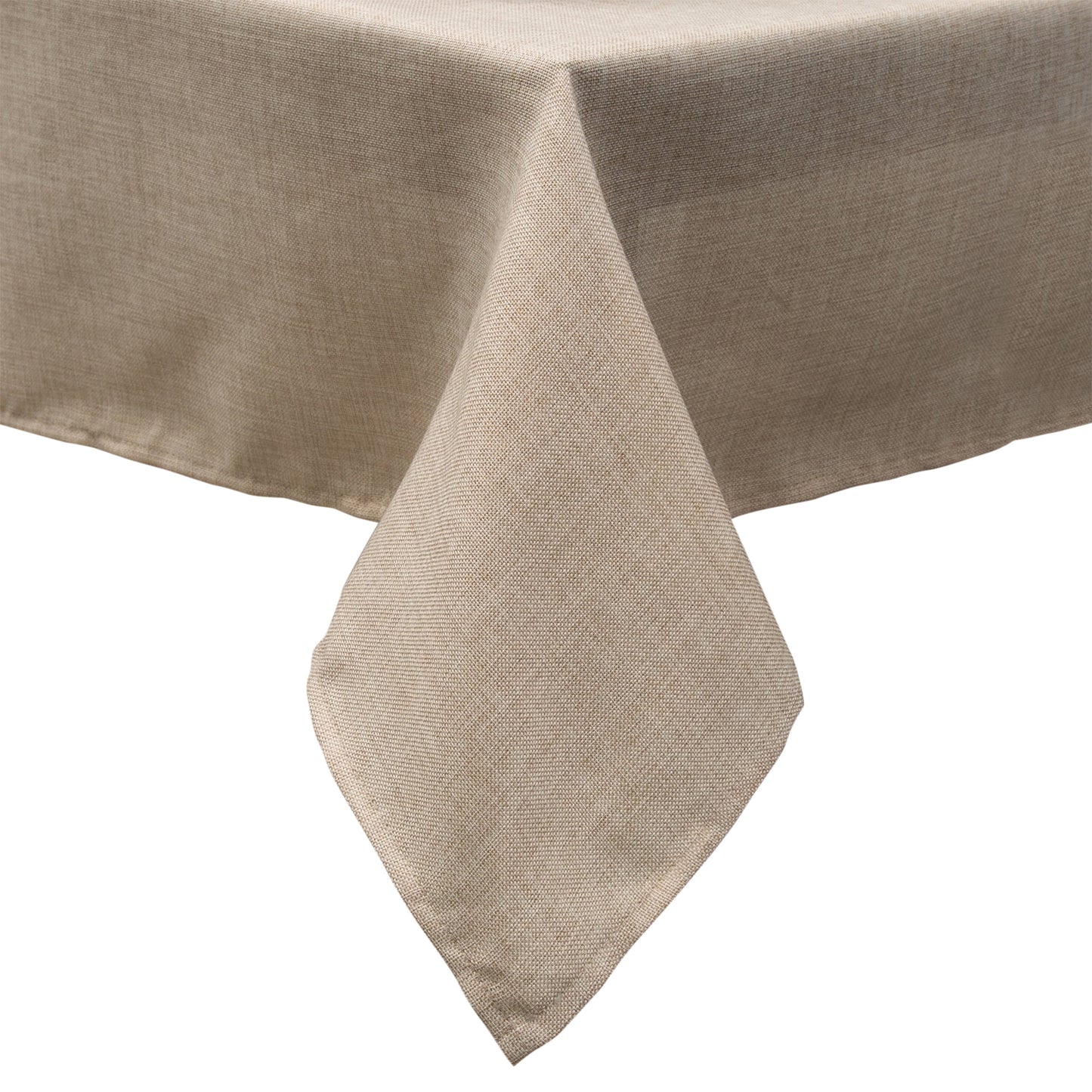 Home Details Chic & Rustic 70"x 108" Rectangle Polyester Tablecloth in Linen