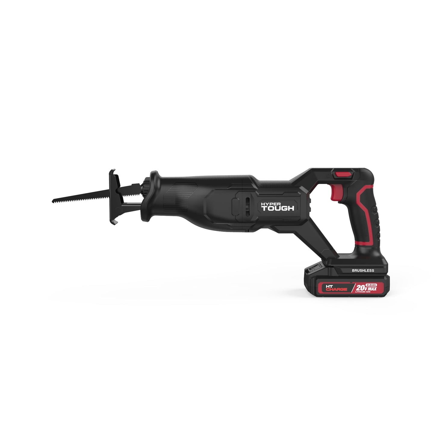 Hyper Tough 20V Brushless Reciprocating Saw, with 2.0Ah Battery Pack and Standard Charger, 43010.1