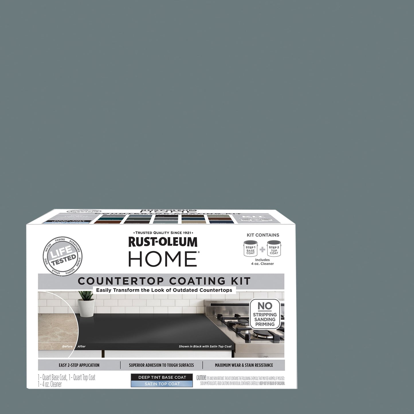 Juniper, Rust-Oleum HOME Countertop Satin Coating Kit-38496311T, Quart