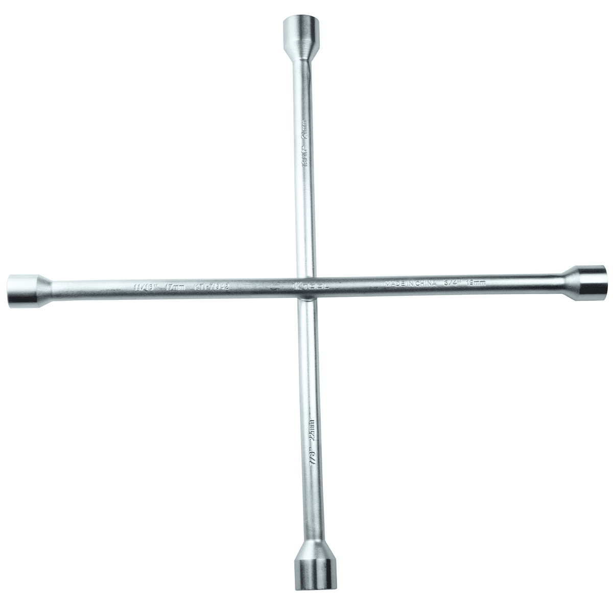 K Tool International Lugnut Wrench 18" 4 Way SAE/Metric Combo