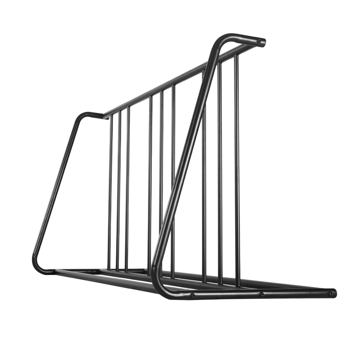 KFFKFF Bike Rack, Compatible with 3-Inch Tire Width, Durable Carbon Steel Double-Sided Grid Design, Freestanding Bicycle Storage Stand for Garage, Indoor, Outdoor, Curbside Use, Holds Up to 6 Bikes
