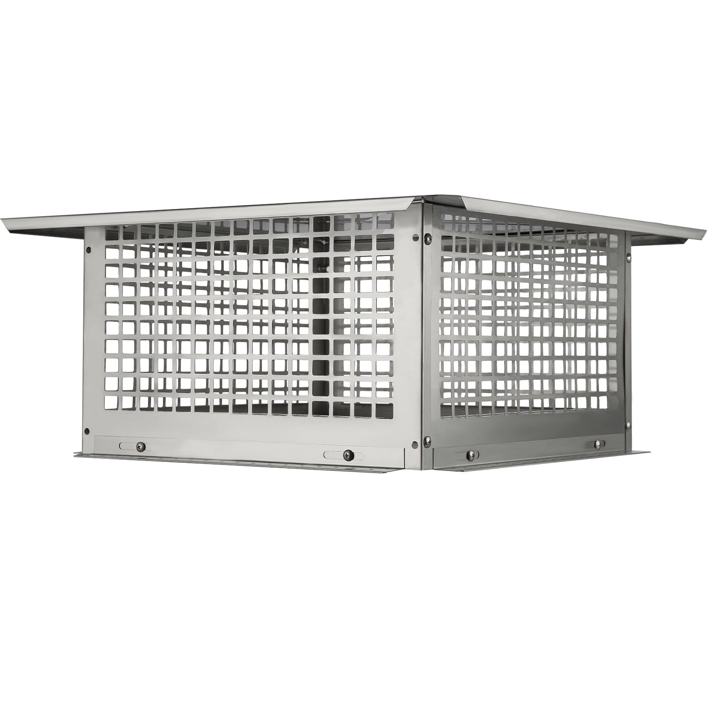 KFFKFF Chimney Cap, 17x17 inch, Made of 304 Stainless Steel, Durable Fireplace Chimney Cover, Stable Design with Useful Accessories, Simple to Install, Compatible