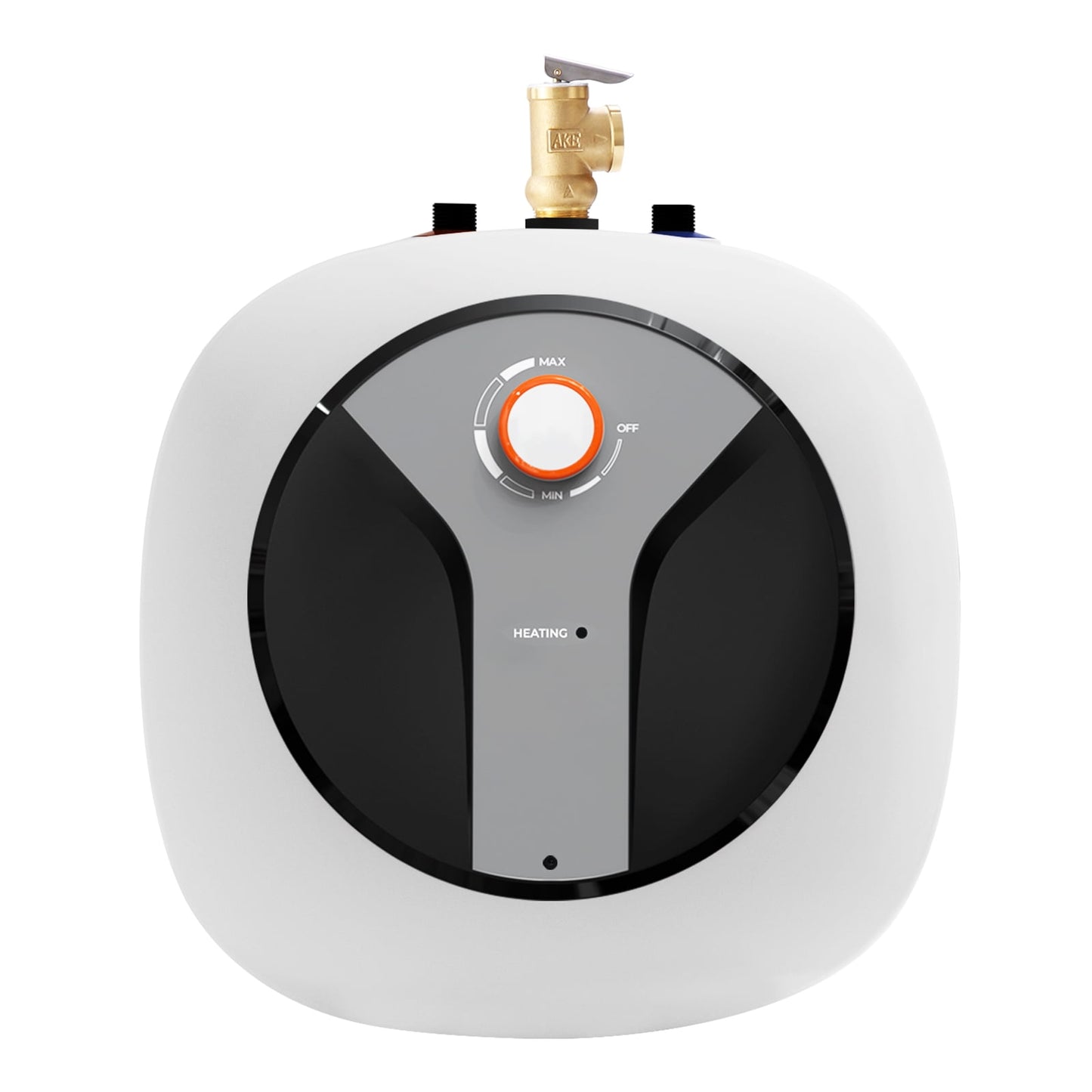 KFFKFF Electric Mini-Tank Water Heater with 4-Gallon Capacity, 1440W Heating Element, Compact Design for Easy Installation, Suitable for Kitchens, Bathrooms, and Restaurants, Wall or Shelf Mountable