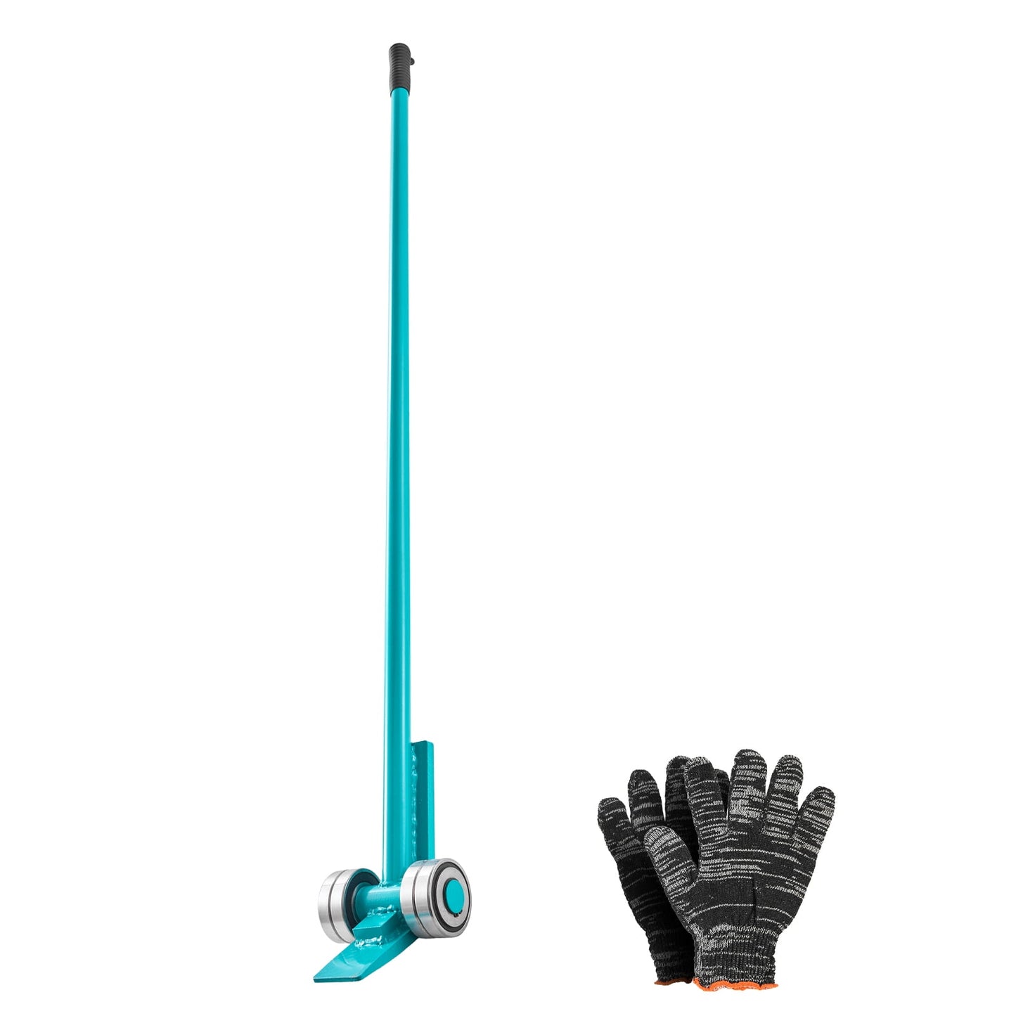 KFFKFF Prylever Bar with 8818 lbs Capacity, 56.5-Inch Carbon Steel Handle, Lever Dolly with Wheels for Moving Pallets, Heavy Objects, Concrete Blocks, and Equipment