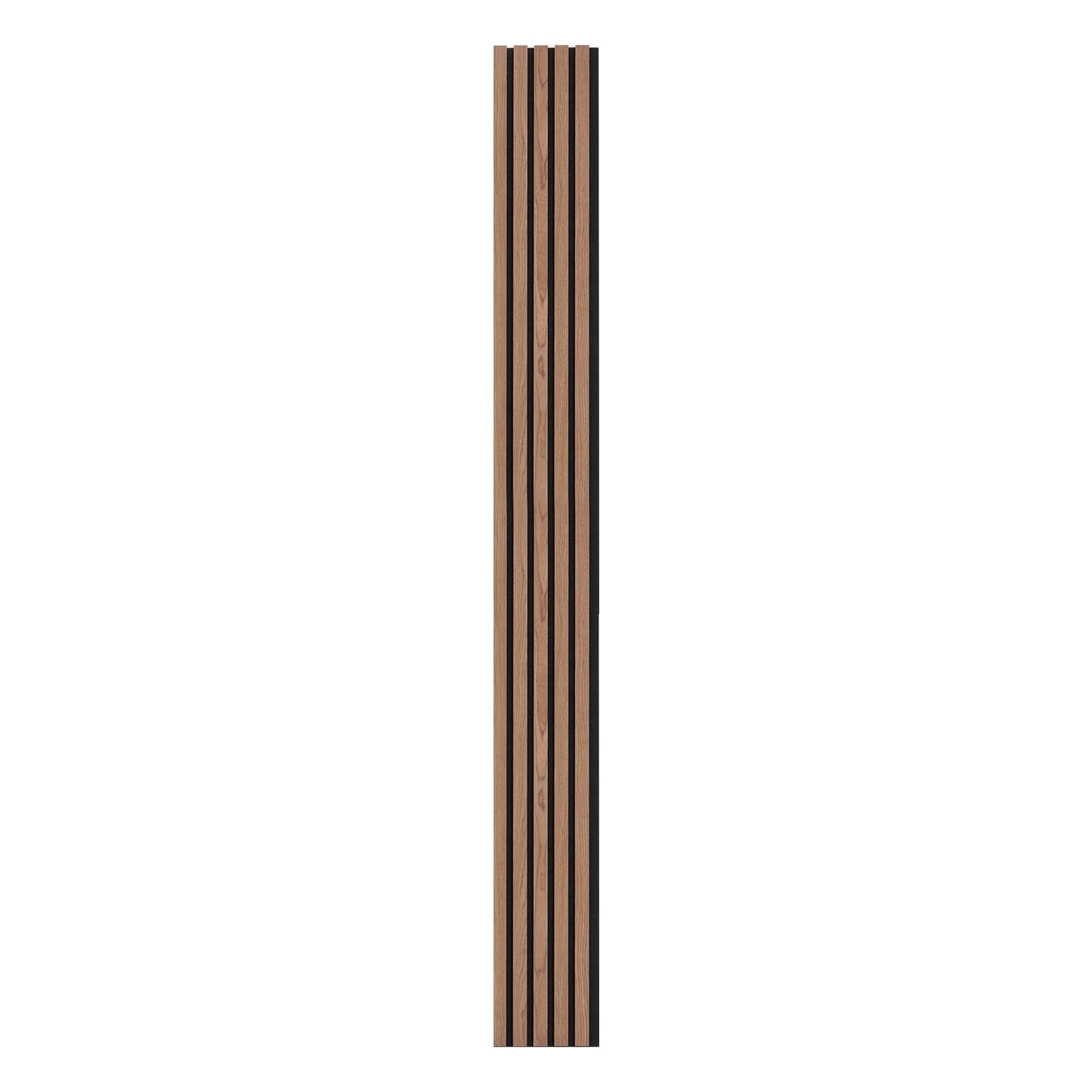 KFFKFF Wooden Acoustic Slats, Dimensions of 7.9 x 94.5 inches, MDF Wall Accents for Contemporary Interior Design, Imitation Wood Wall Boards for Elegant Decoration and Sound Dampening, Walnut