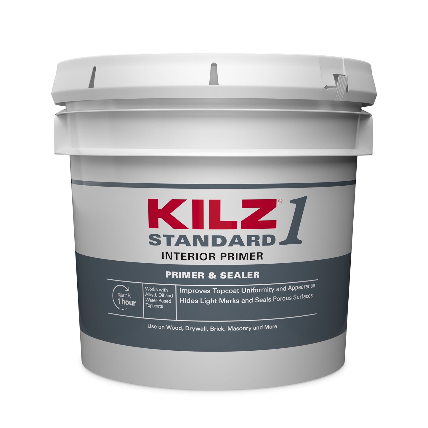 KILZ 1 STANDARD Interior Water-Based Wall Primer for Multi-Surface Use, 1 Gallon