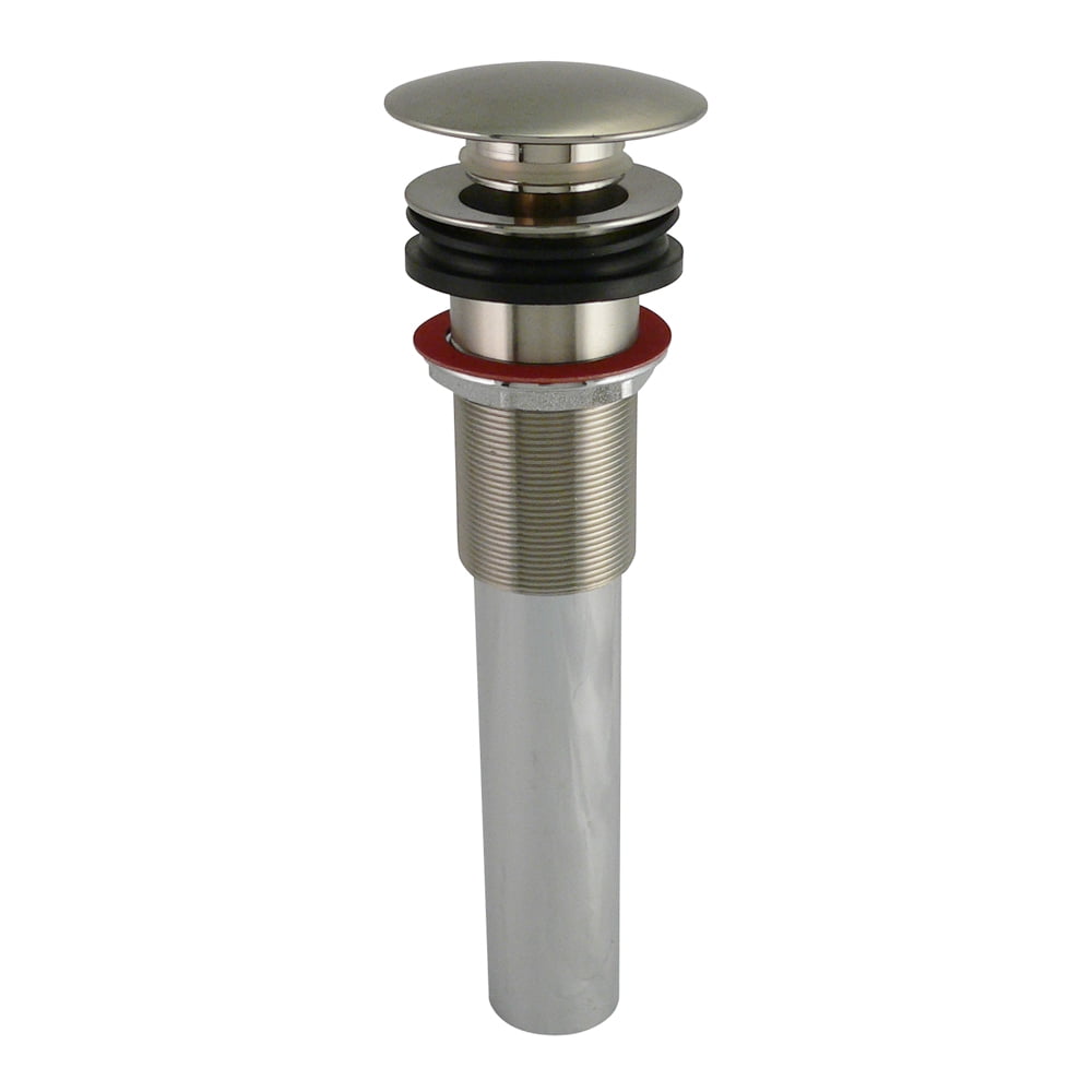 Keeney 1686KDSBN 1-1/4 x 8 in. Vessel Bathroom Sink Pop-Up Drain, Brushed Nickel