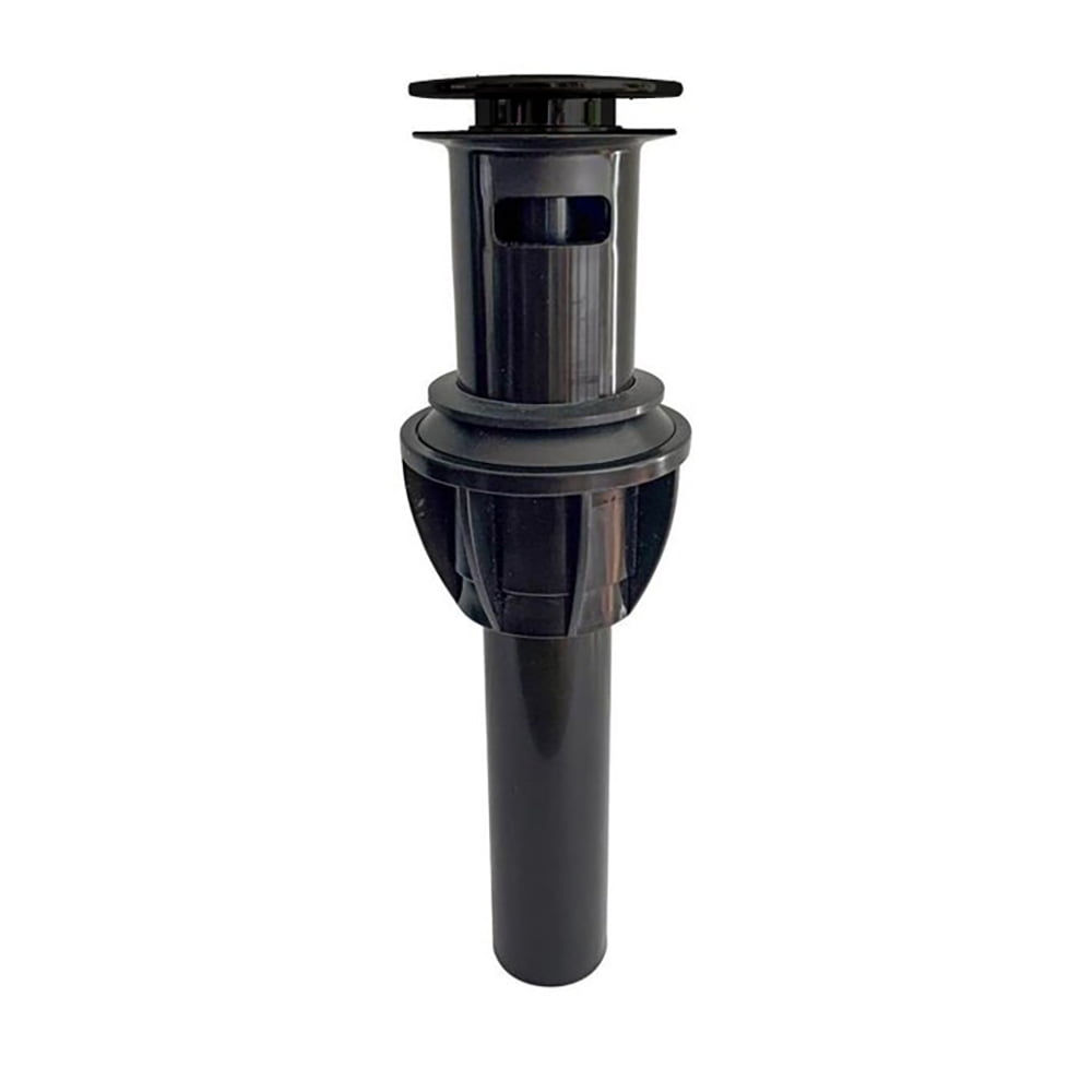 Keeney K820-72MB 1-1/4-in Plastic Push Button Sink Bathroom Drain with Overflow, Matte Black