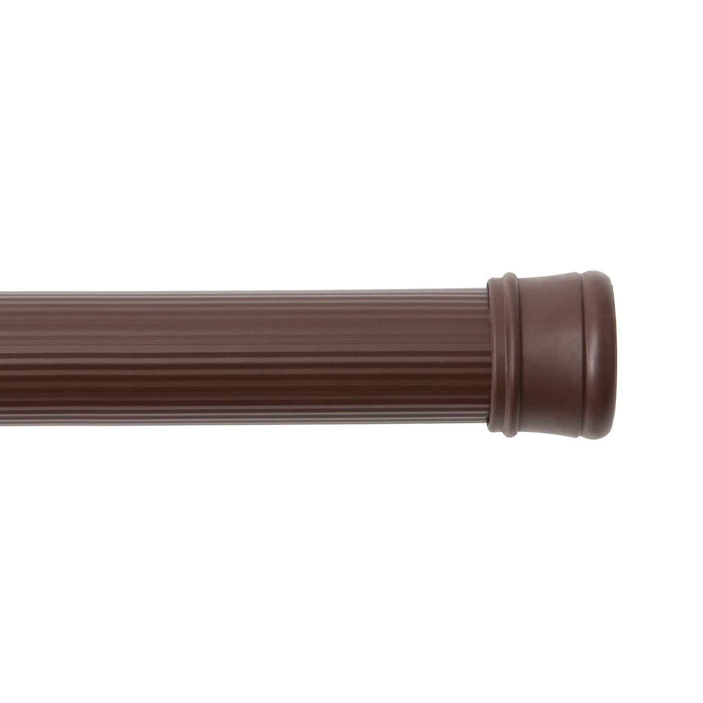 Kenney® Twist & Fit™ No Tools, Rust-Resistant Coated Steel, Spring Tension, Shower Curtain Rod, 36-63", Alabaster