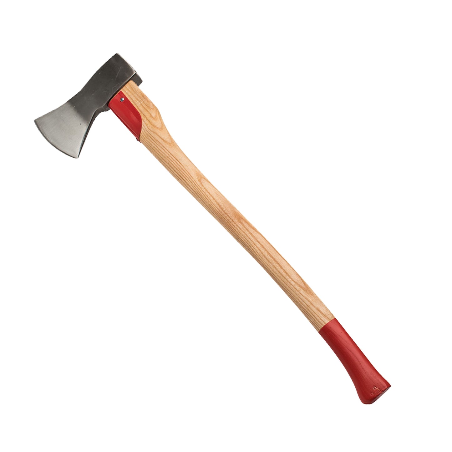 Kings County Tools 31†Forest Felling Axe – German-Made Tree Cutting Maul with Ash Handle, Red/Wood