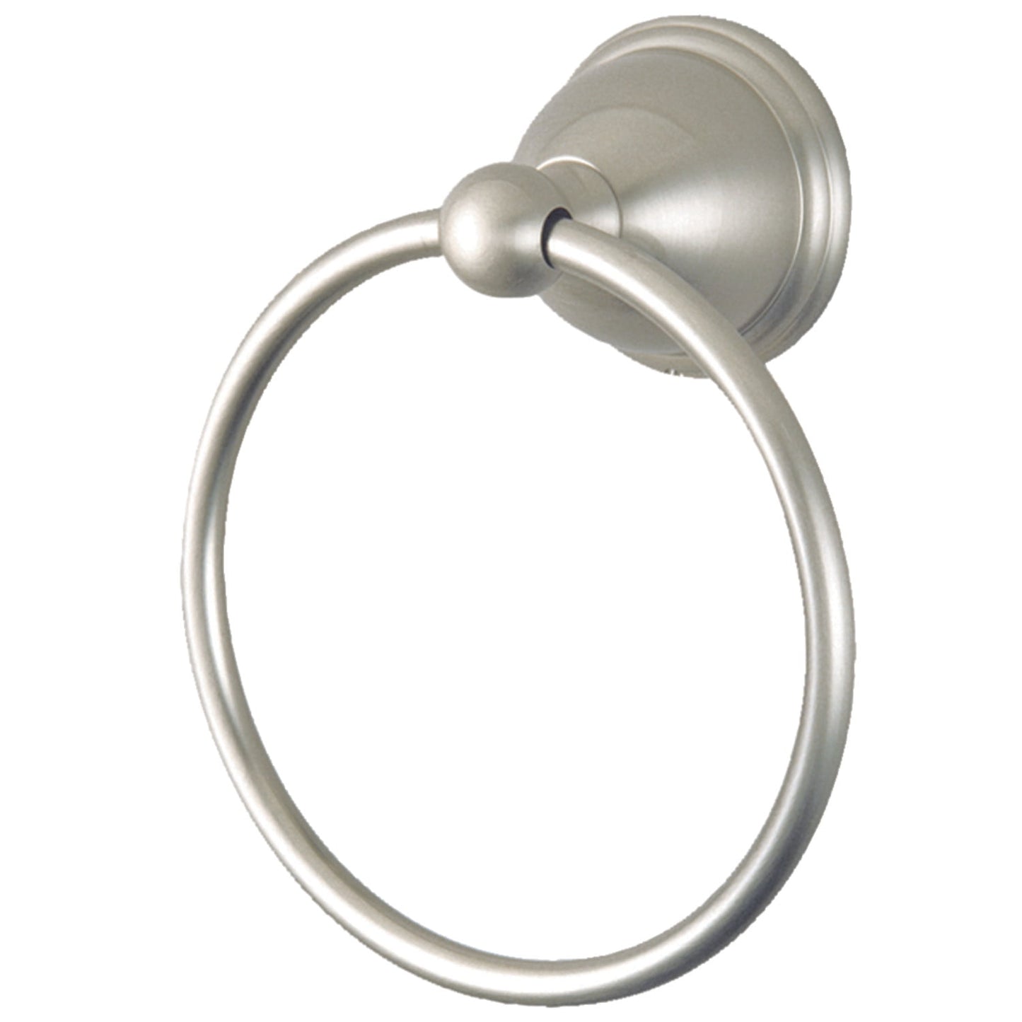 Kingston Brass Restoration Collection 6 Inch Towel Ring in Satin Nickel Finish with Easy Installation