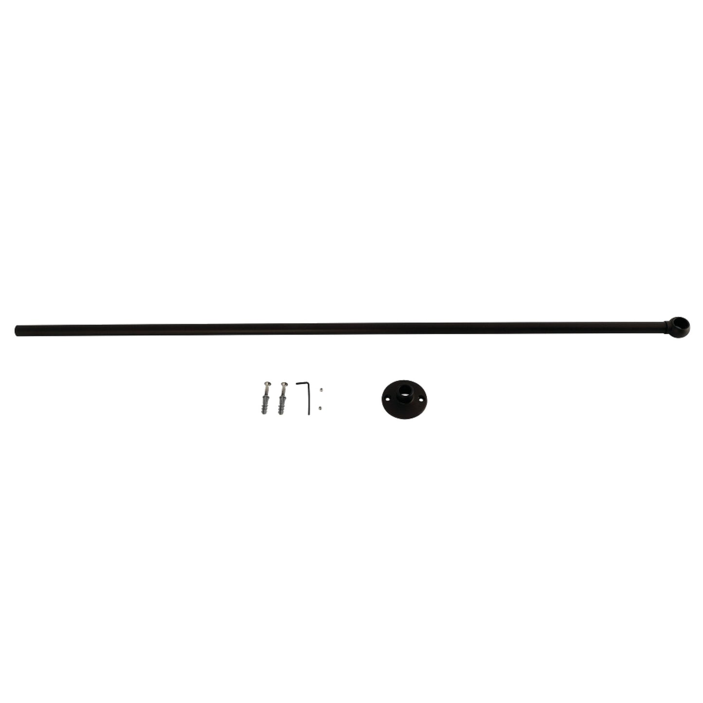 Kingston Brass CCS345 Vintage Shower Curtain Rod Support, Oil Rubbed Bronze