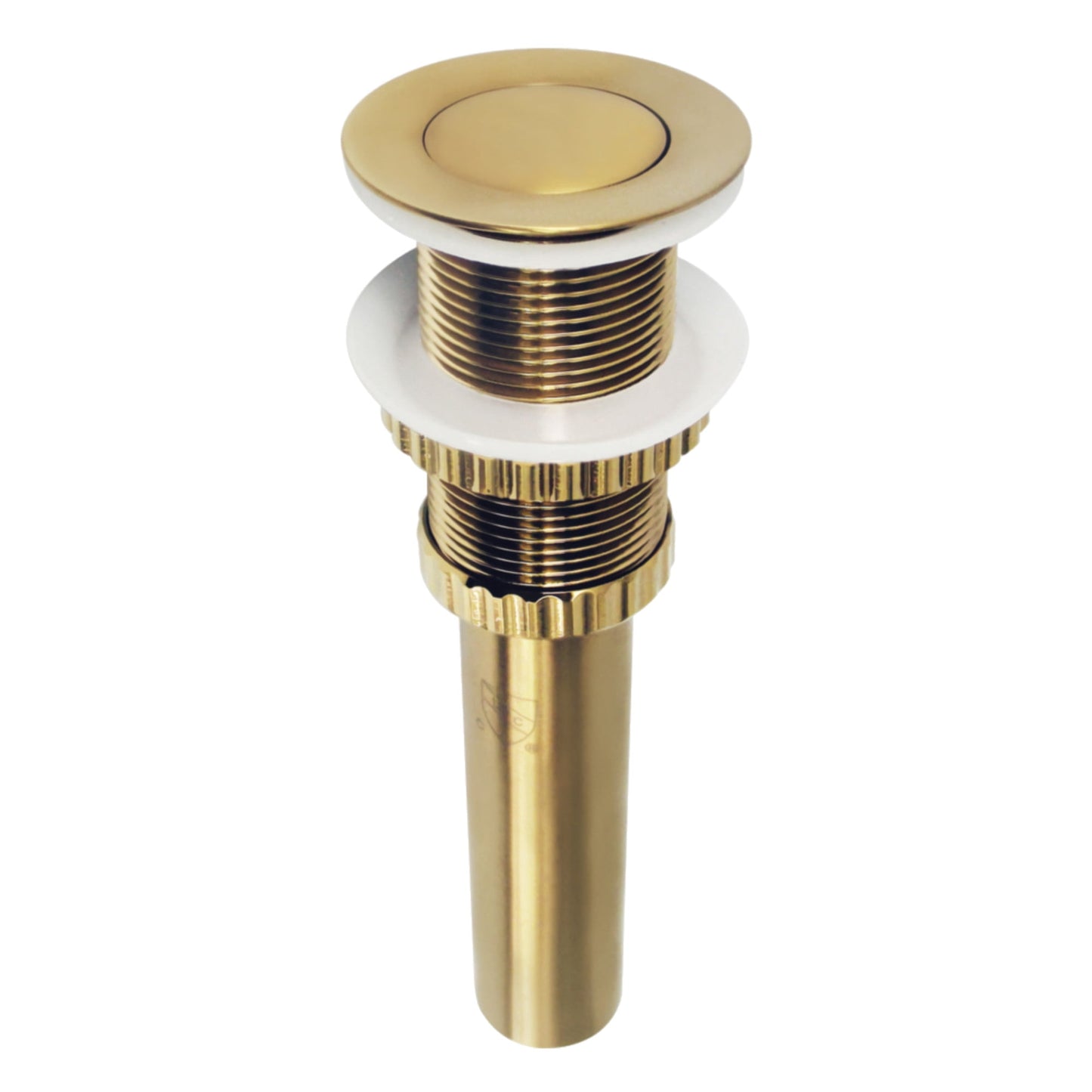 Kingston Brass EV8417 Coronet Brass Push Pop-Up Bathroom Sink Drain in Brushed Brass