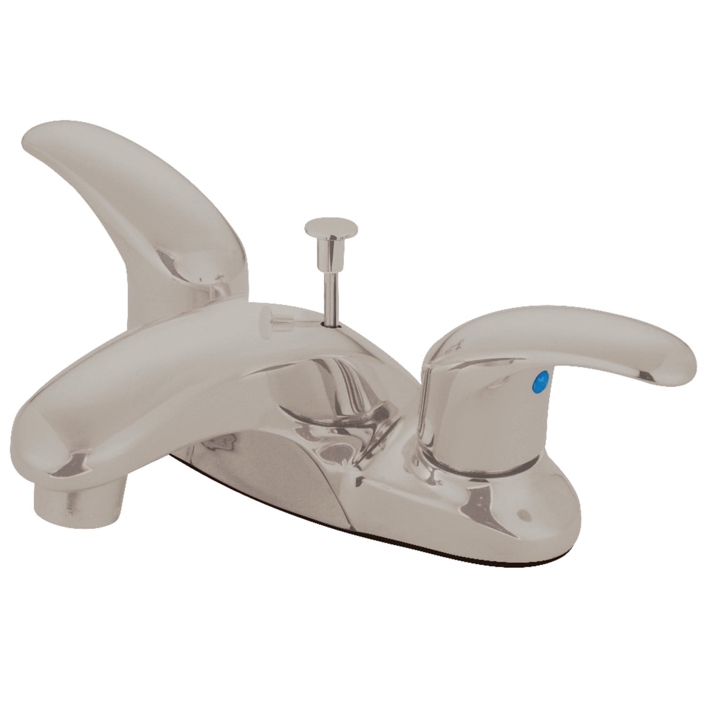 Kingston Brass FB6628LL 4 in. Centerset Bathroom Faucet, Brushed Nickel