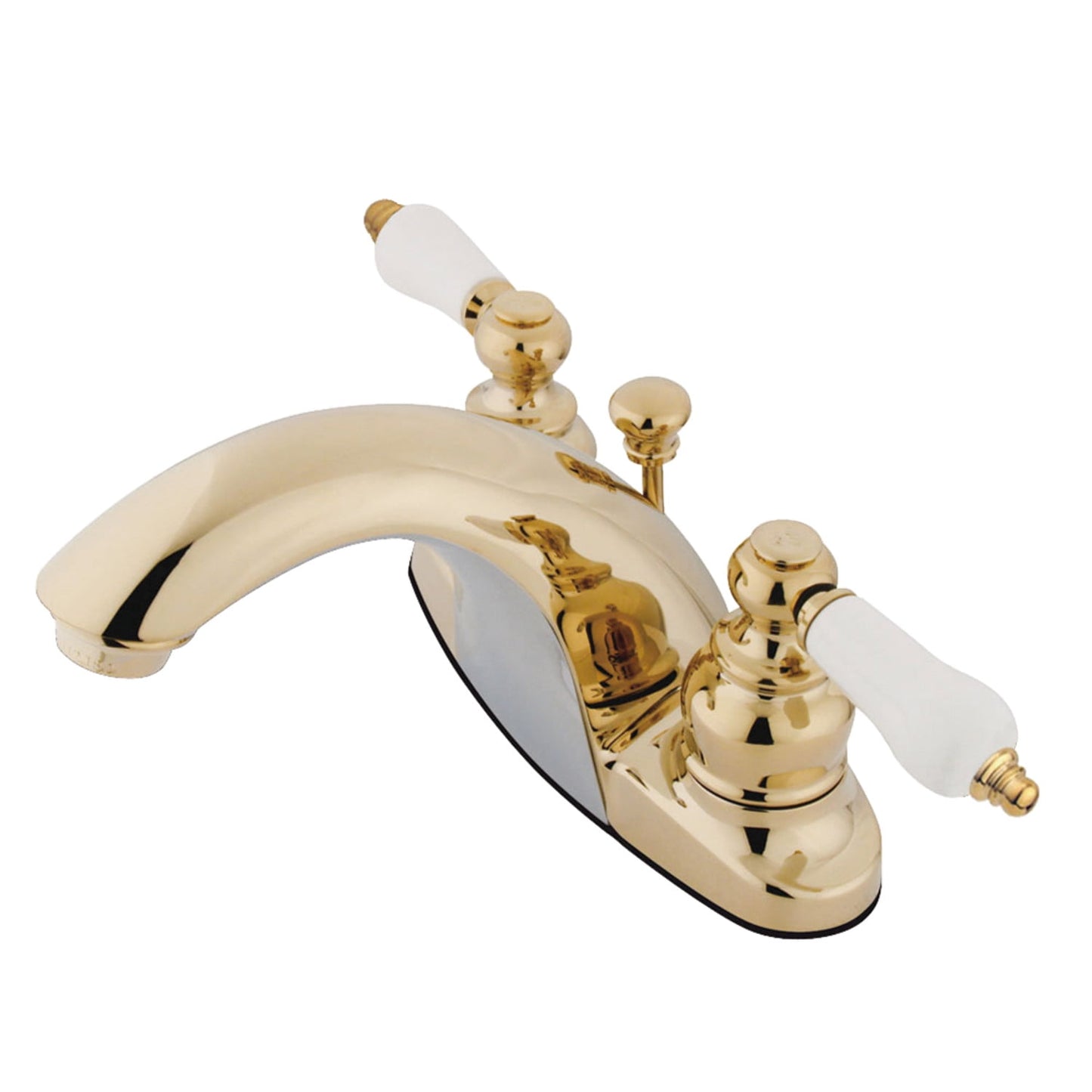 Kingston Brass GKB7642PL English Country 1.2 GPM Centerset Bathroom Faucet - Brass