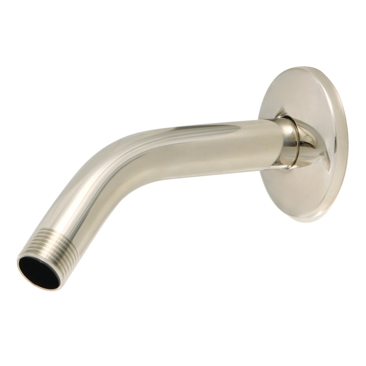 Kingston Brass K150K6PN Trimscape 6-Inch Shower Arm with Round Flange in Polished Nickel