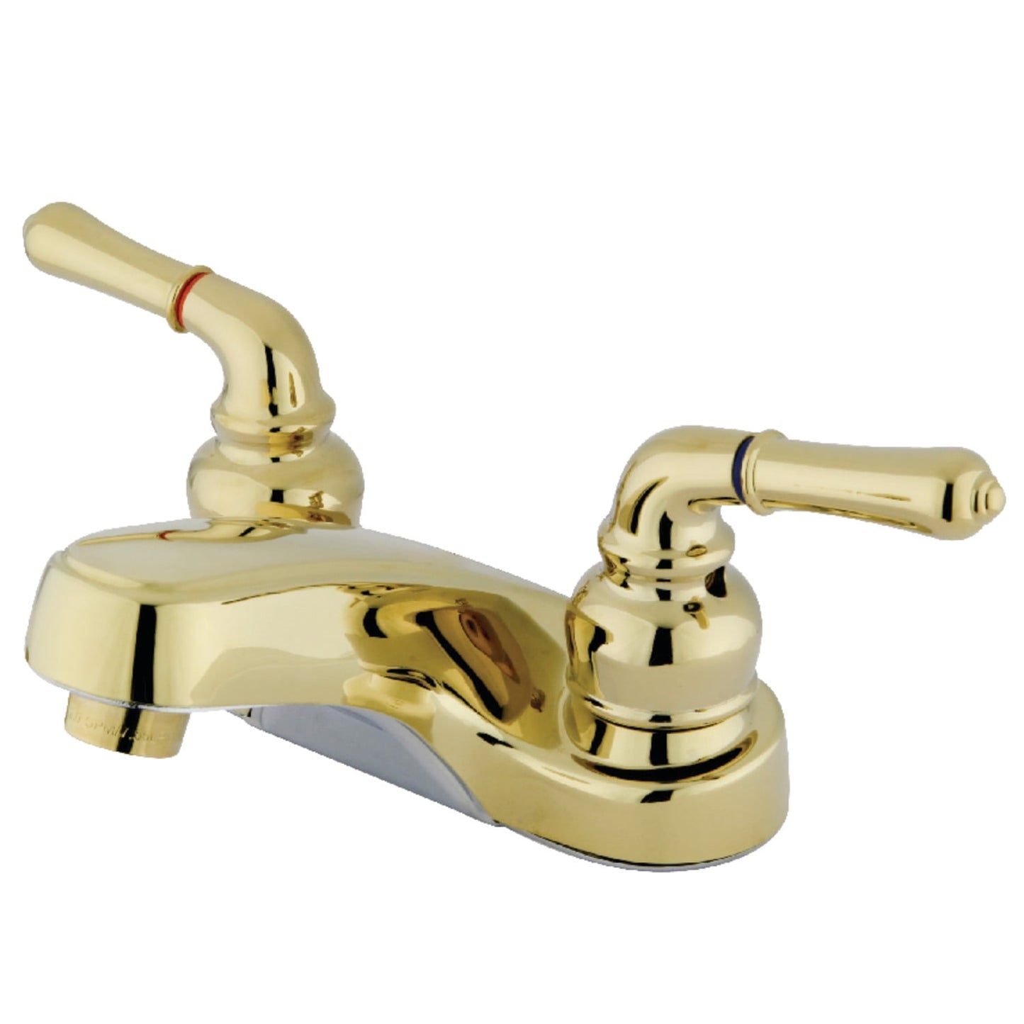 Kingston Brass Grifo de Baño Central de 4 Pulgadas en Acabado Cromado Pulido