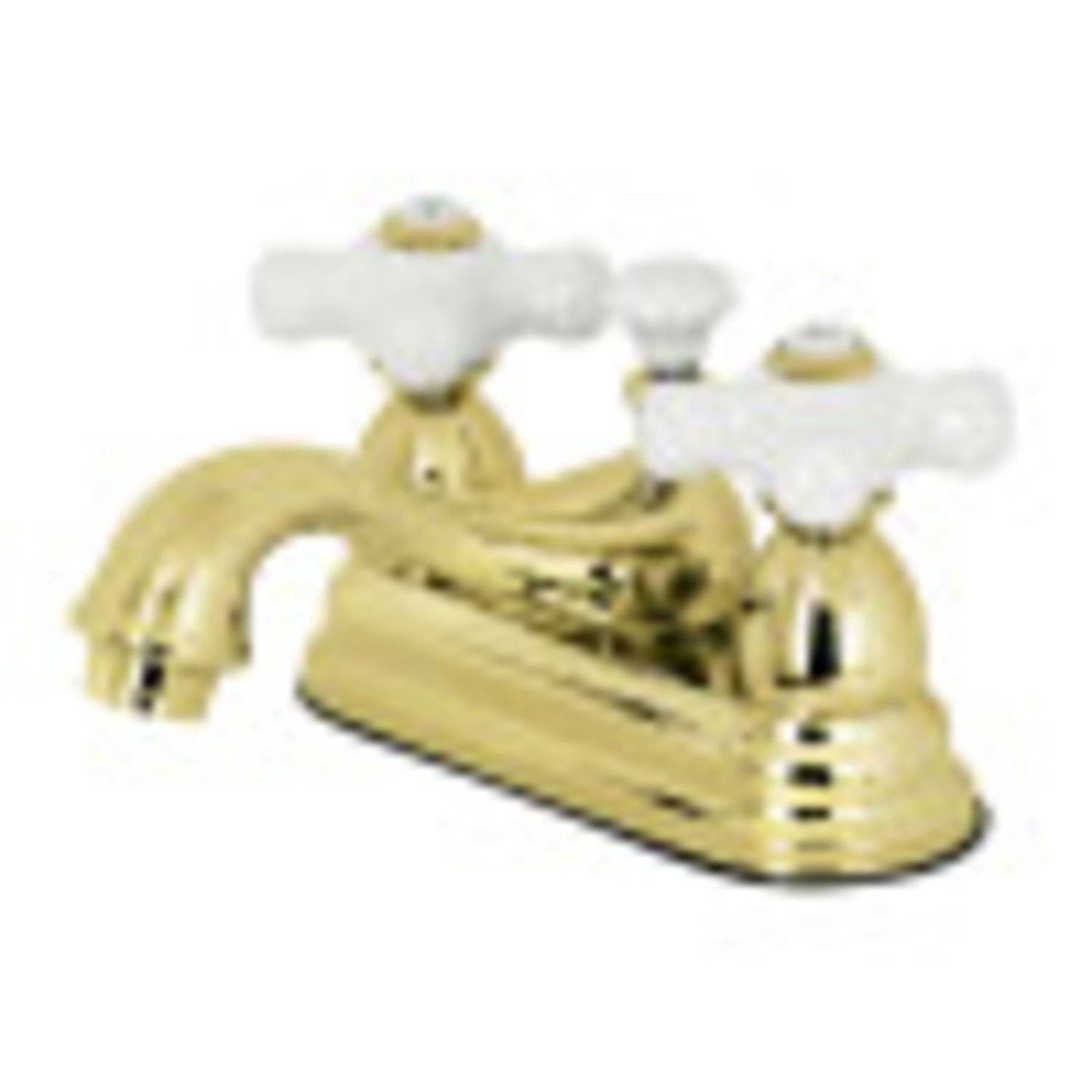 Kingston Brass KS3607PX Grifo de Baño Central de 4 Pulgadas, Latón Cepillado